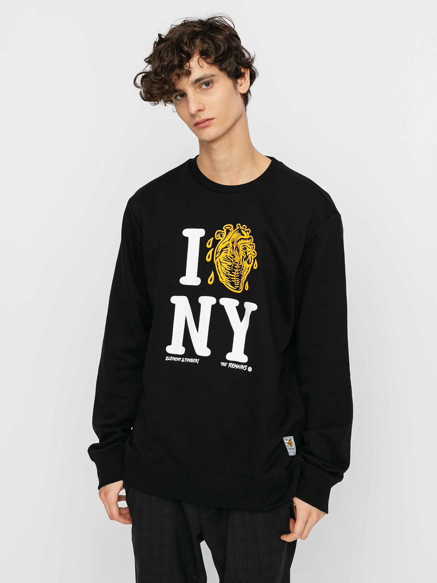 Element I Heart Crew Sweatshirt (flint black)