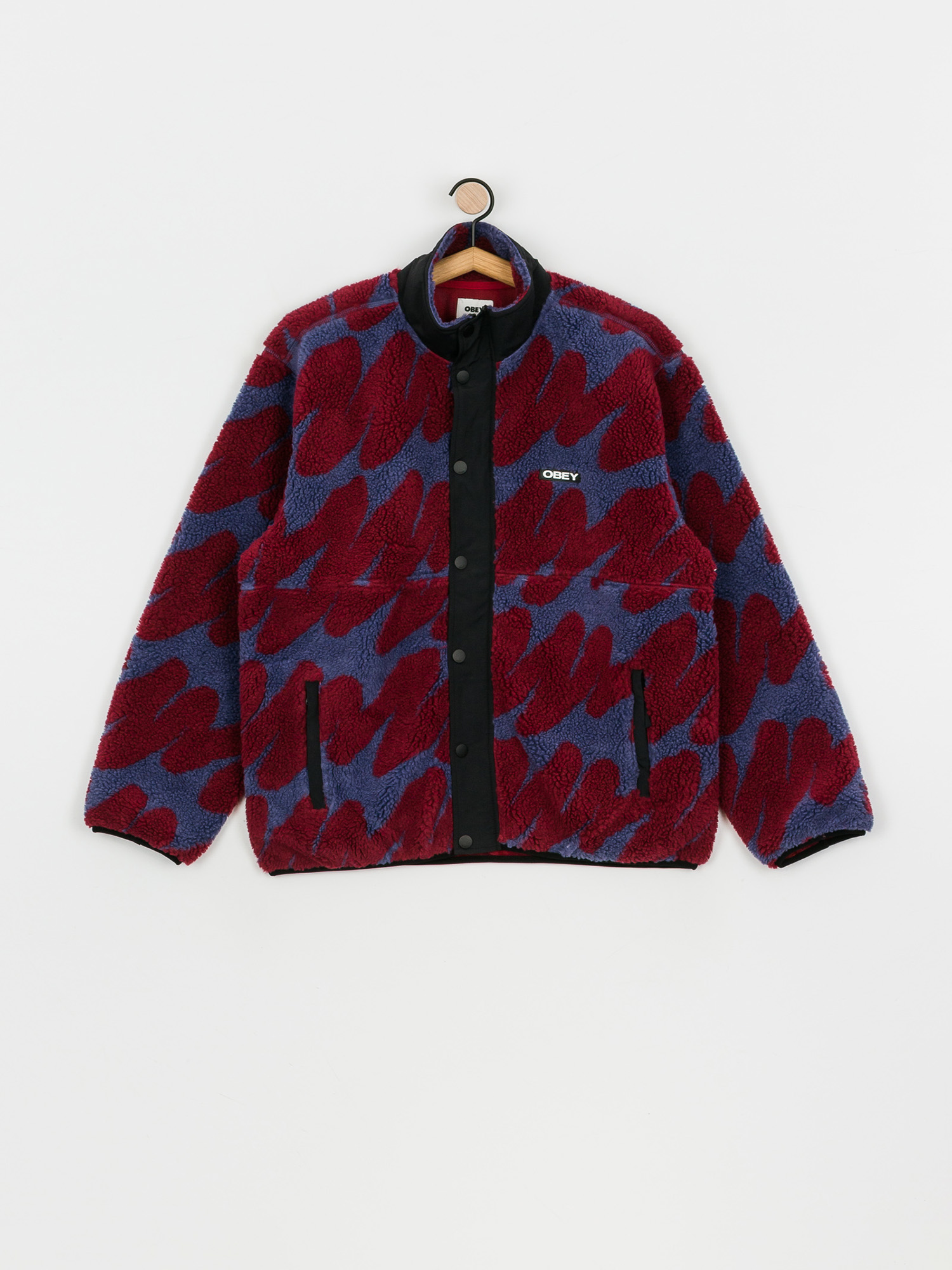 OBEY Hense sherpa Jacket (purple multi)