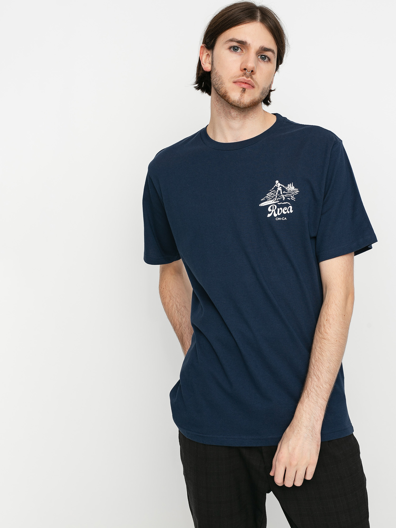 RVCA Tropical Disaster T-shirt (moody blue)