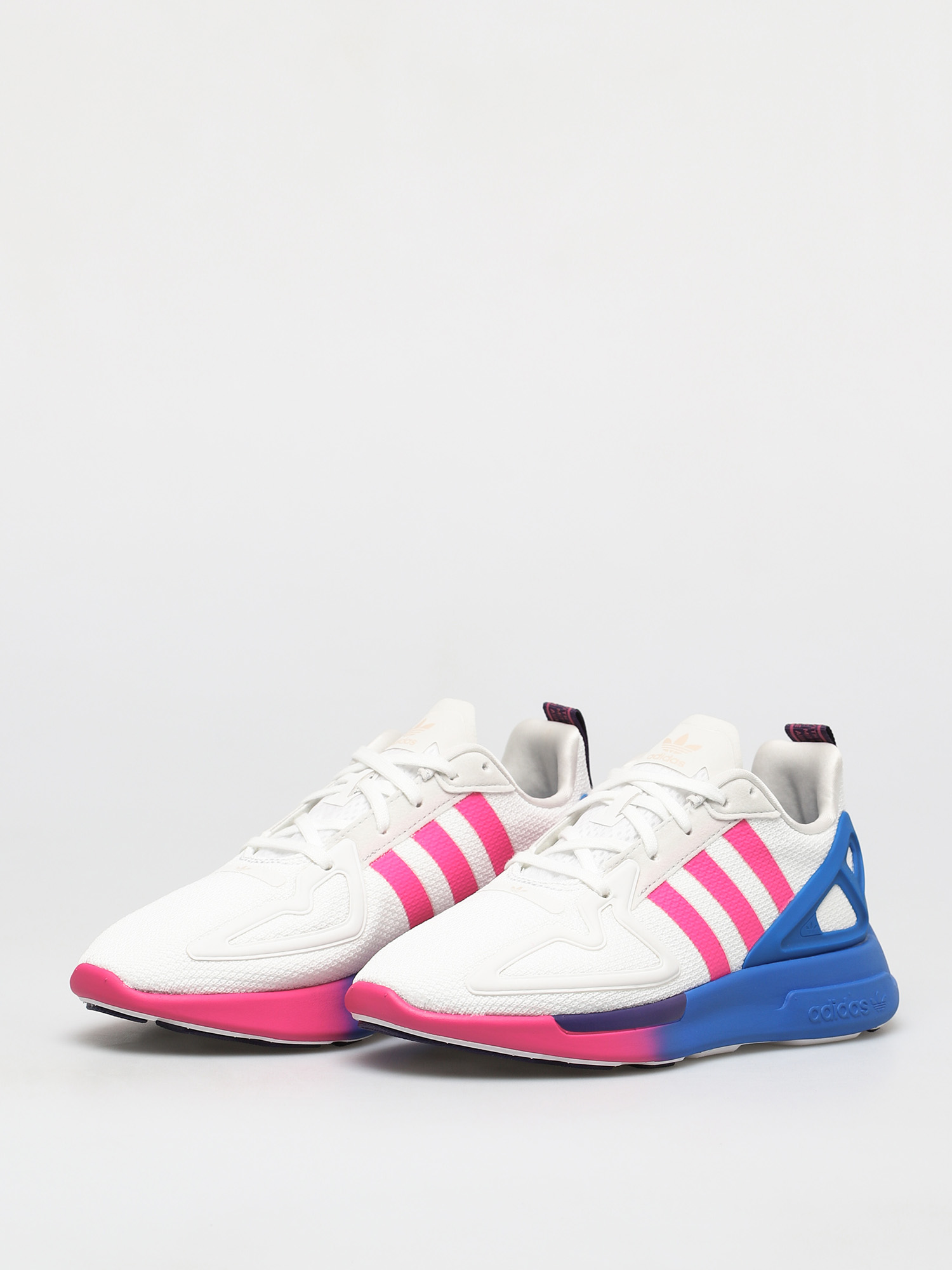 adidas Originals Zx 2K Flux Shoes Wmn (crywht/shopnk/blue)