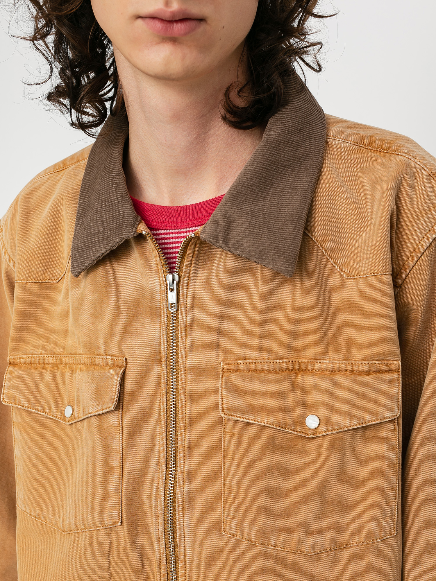 Stussy Washed Canvas Work Jacket (gold)