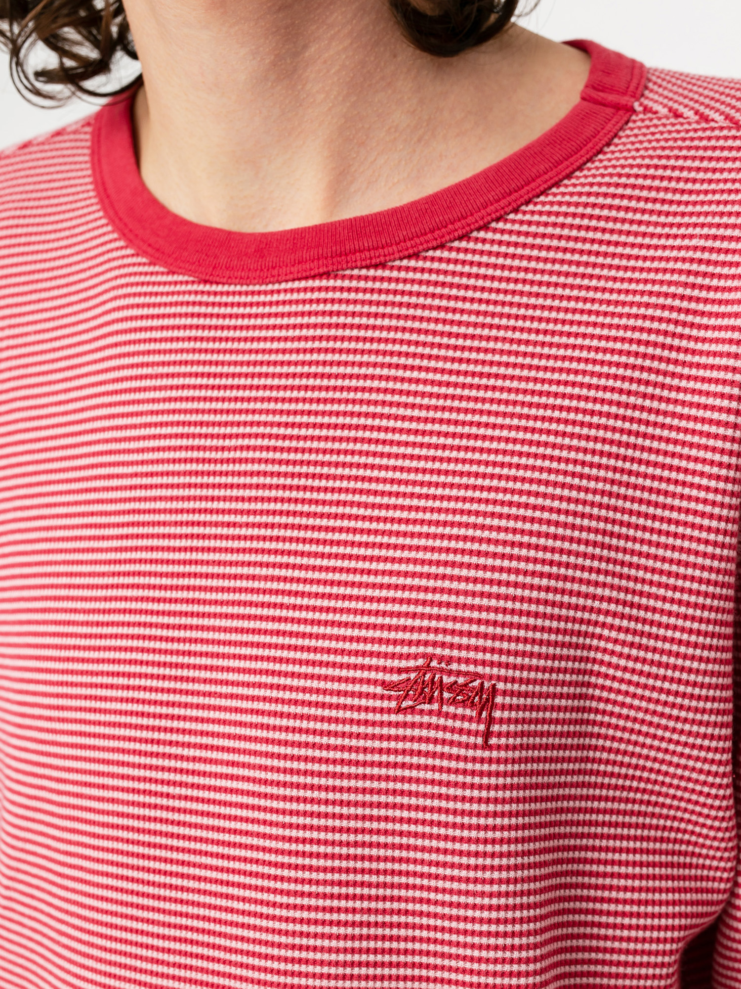 Stussy O'Dyed Thermal Longsleeve (rose)