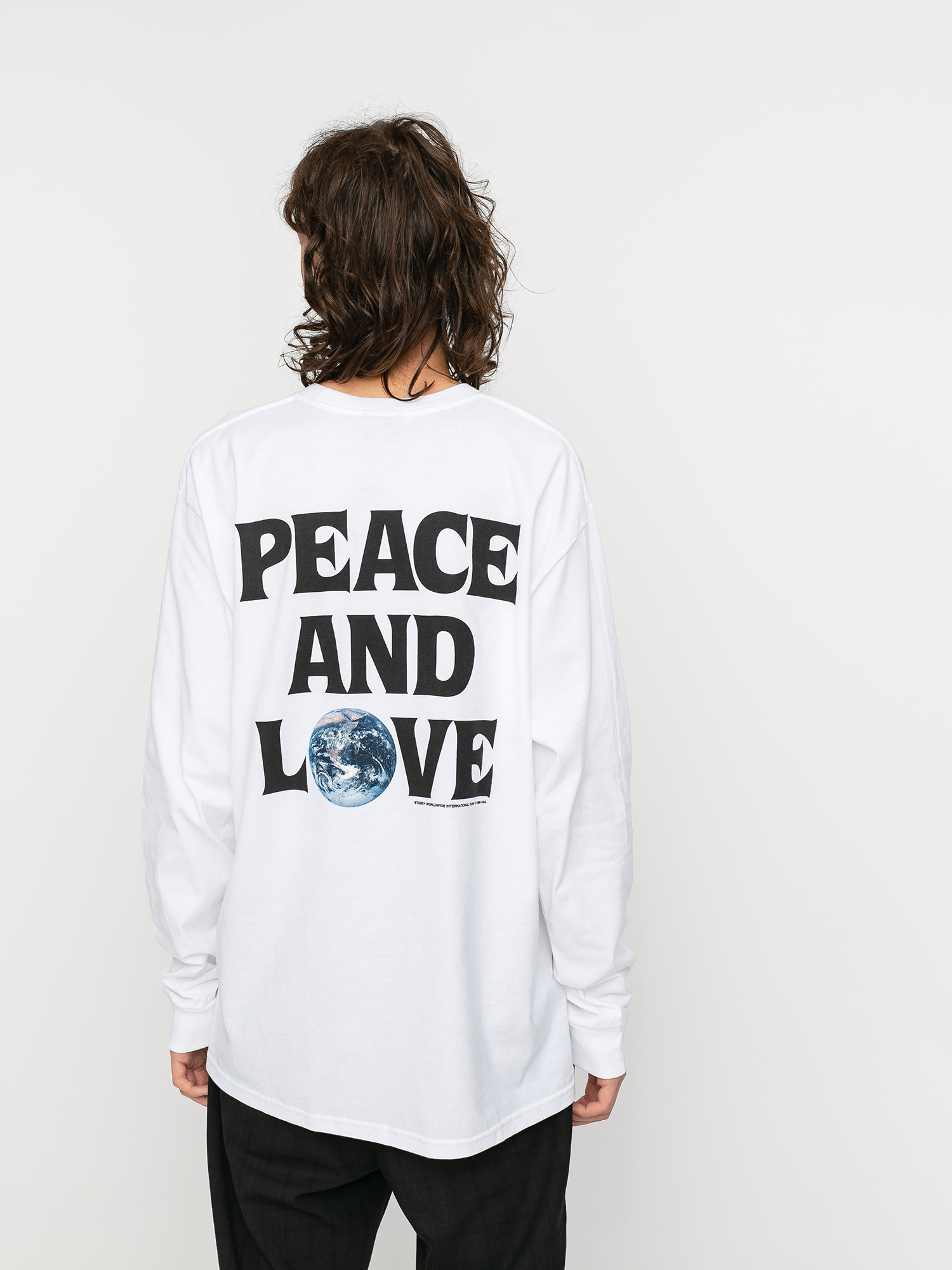 Stussy Peace \u0026 Love Longsleeve (white)