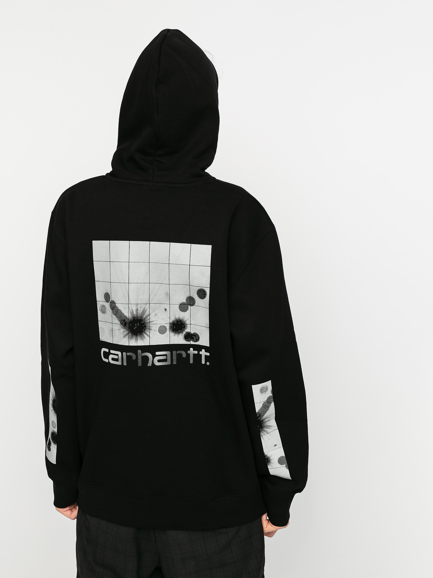 Carhartt WIP Reflective Headlight HD Hoodie (black/reflective grey)