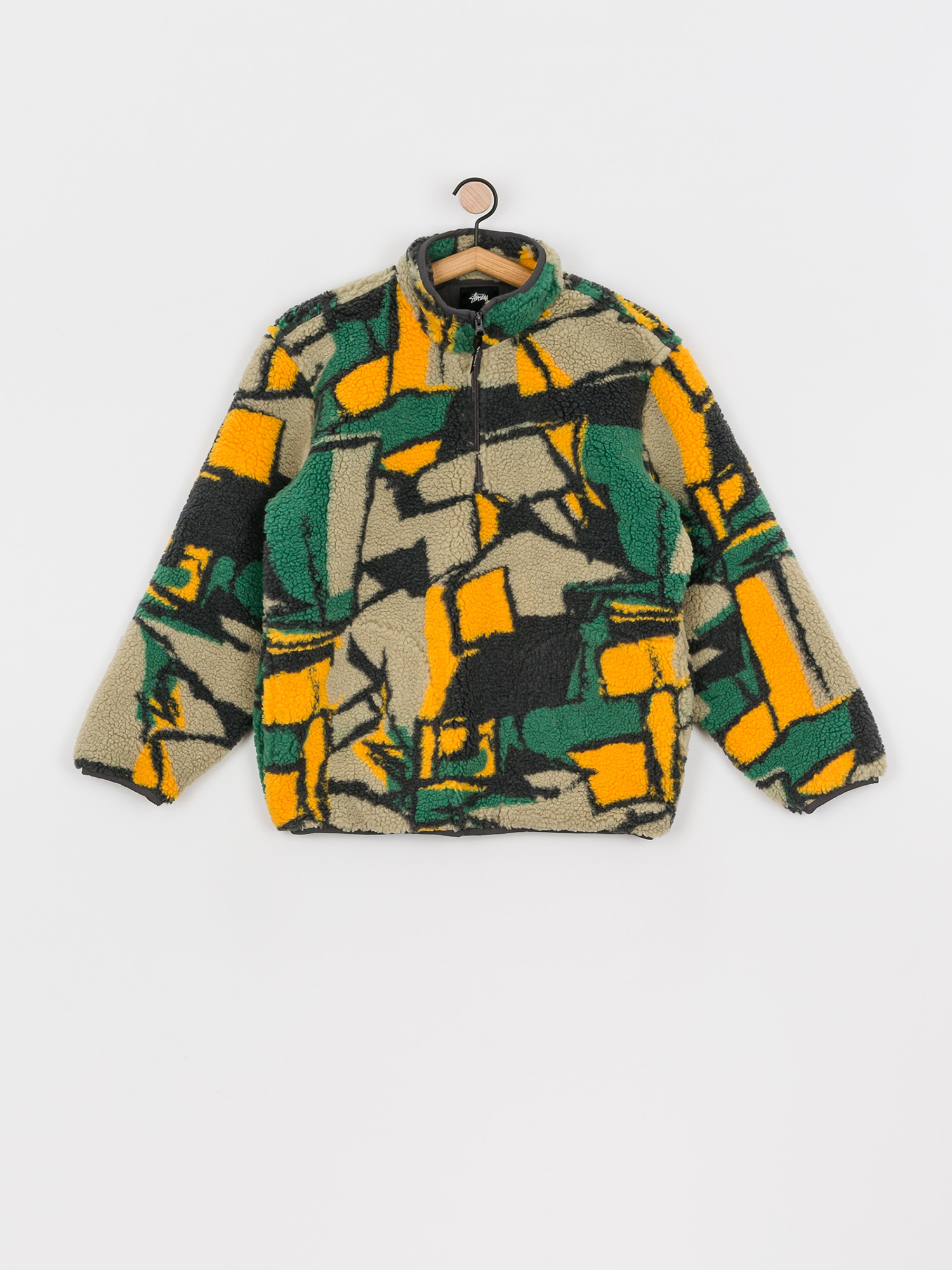 Womens Stussy Block Sherpa Fleece (multi)