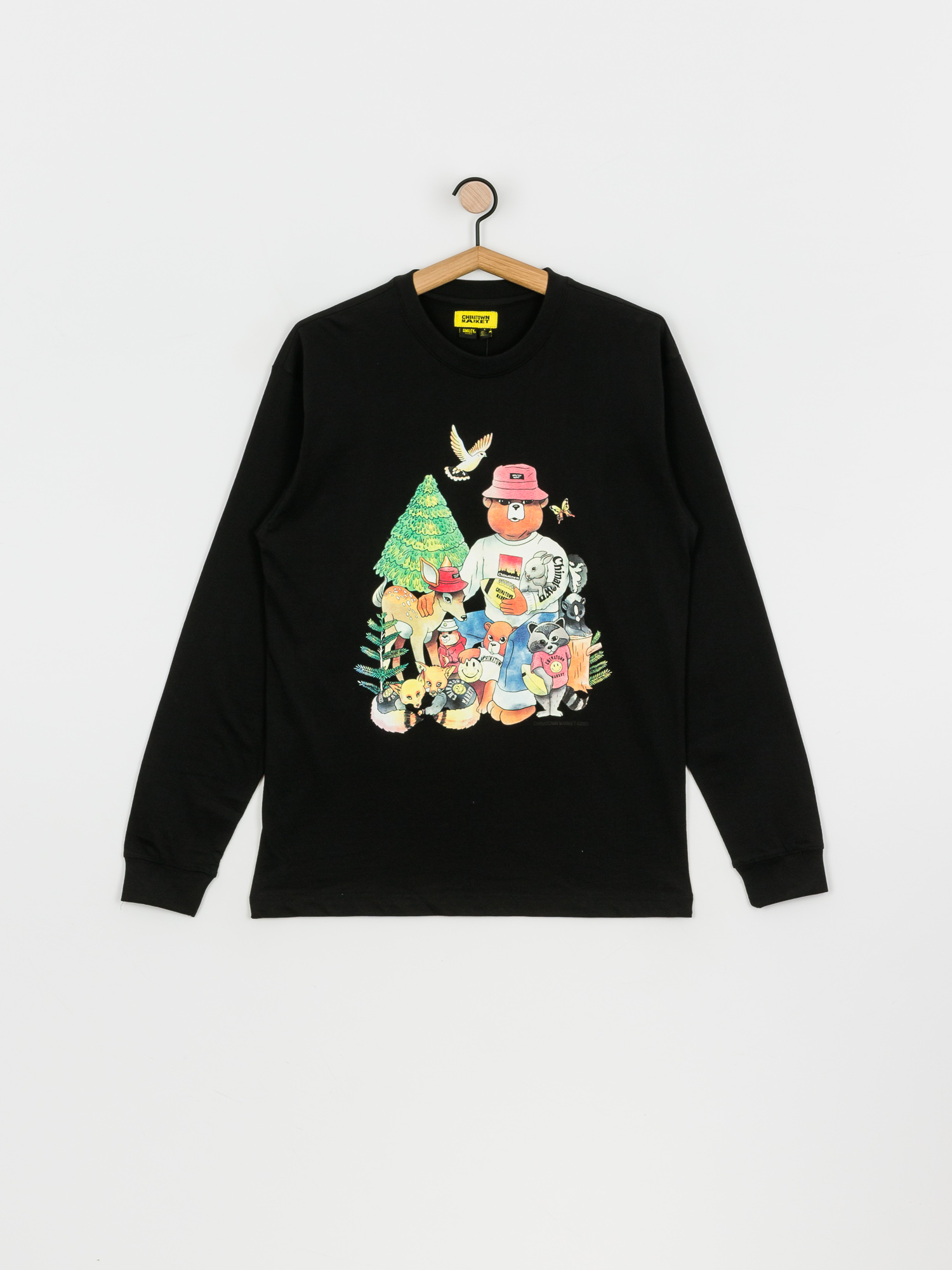 Chinatown Market Smiley Friends Longsleeve - black (black)