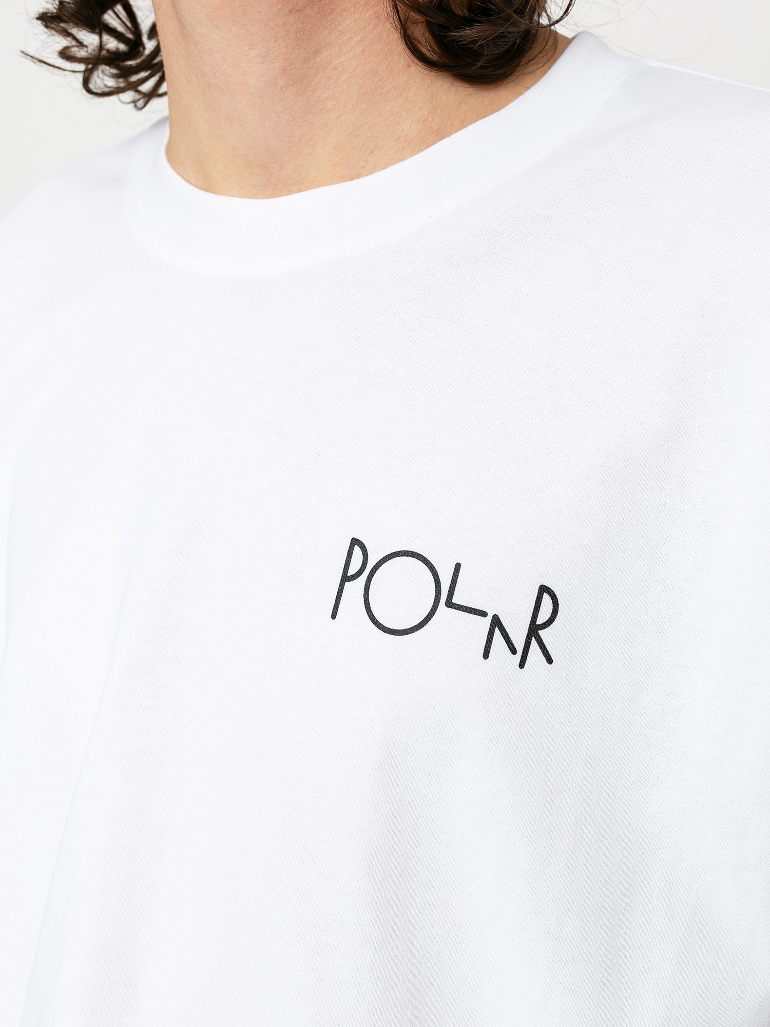 Polar Skate T-shirt Stroke Logo (white)