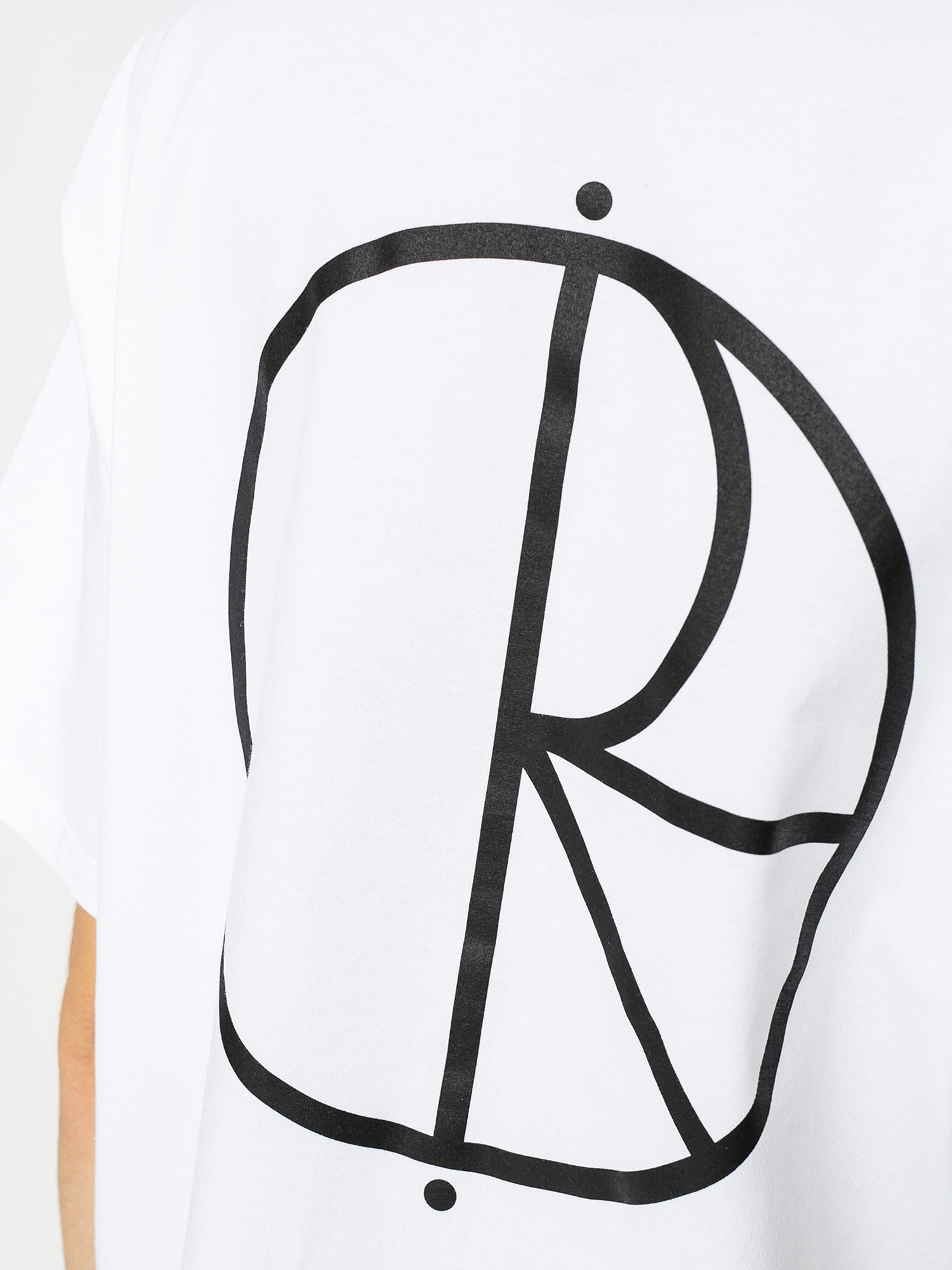 Polar Skate T-shirt Stroke Logo (white)