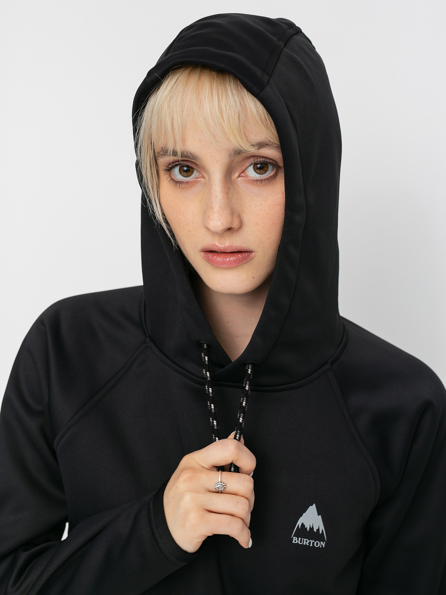 Womens Burton Crown Weatherproof HD Active sweatshirt (true black)