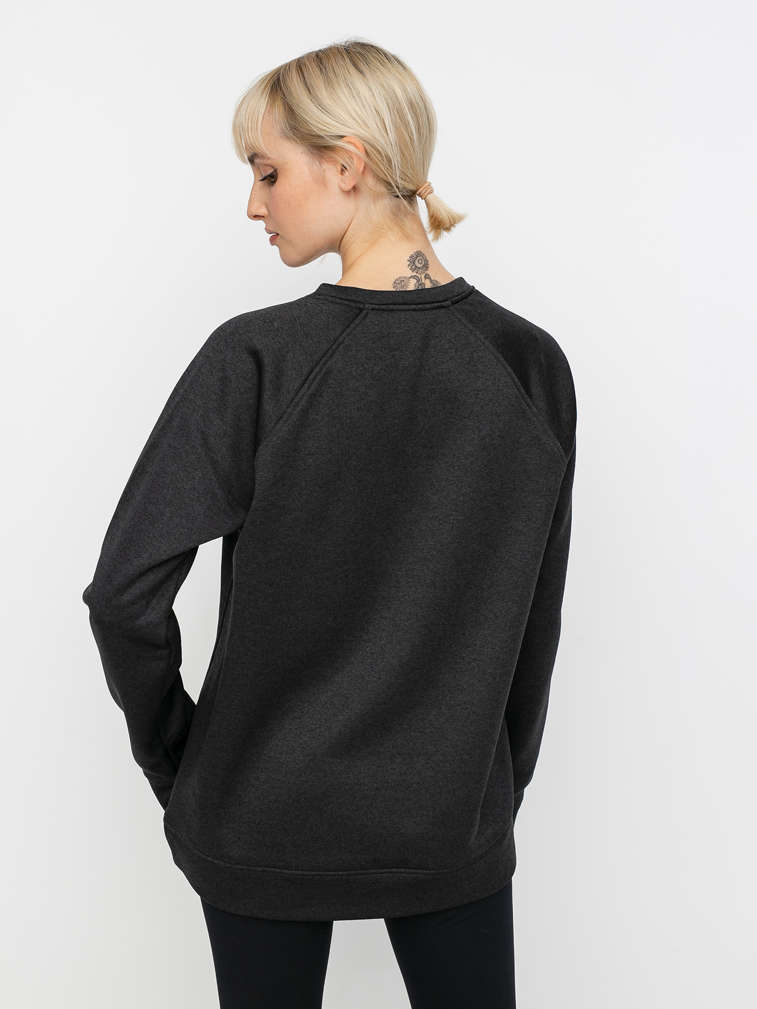 Womens Burton Oak Active sweatshirt (true black heather)
