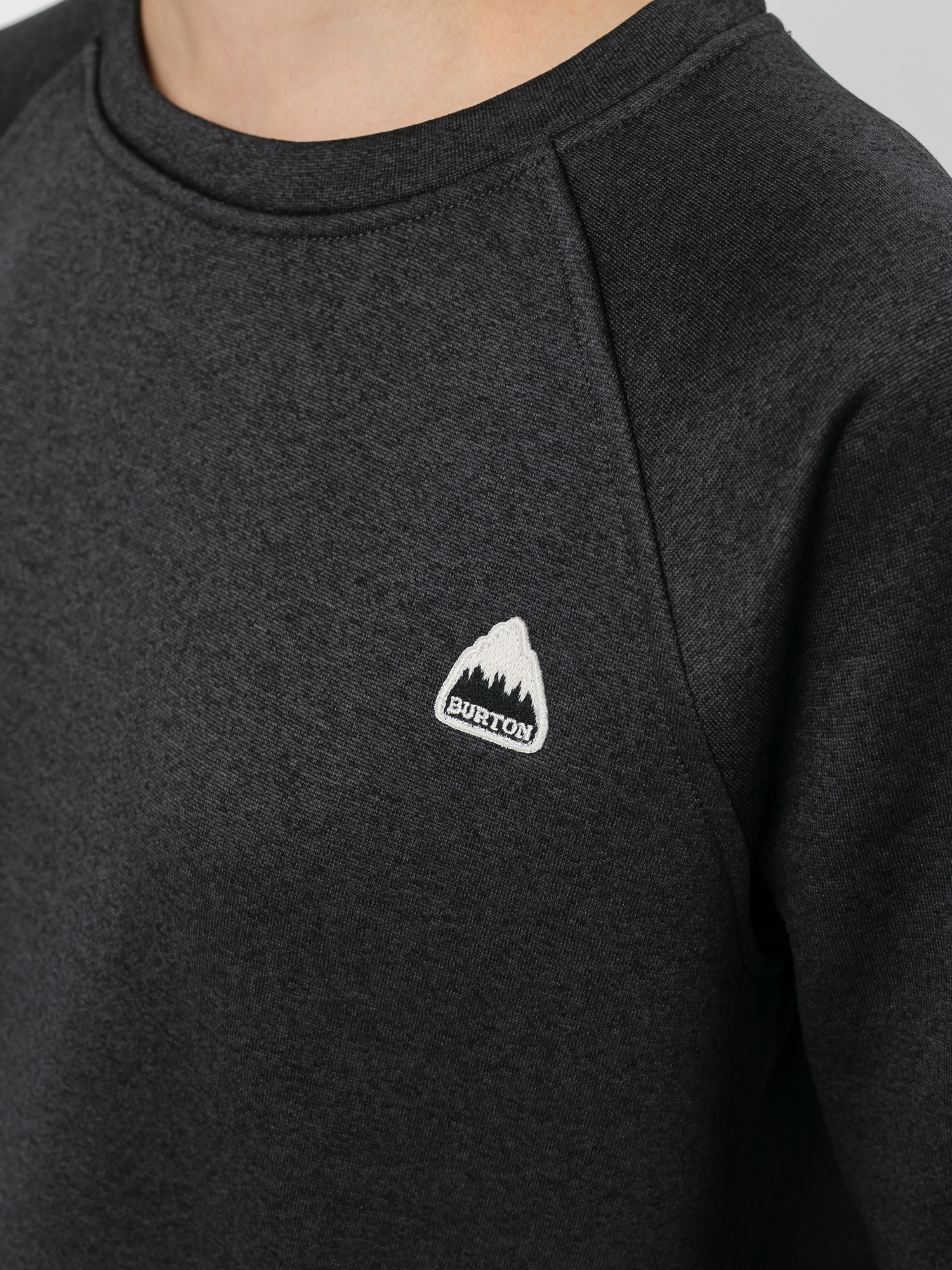 Womens Burton Oak Active sweatshirt (true black heather)