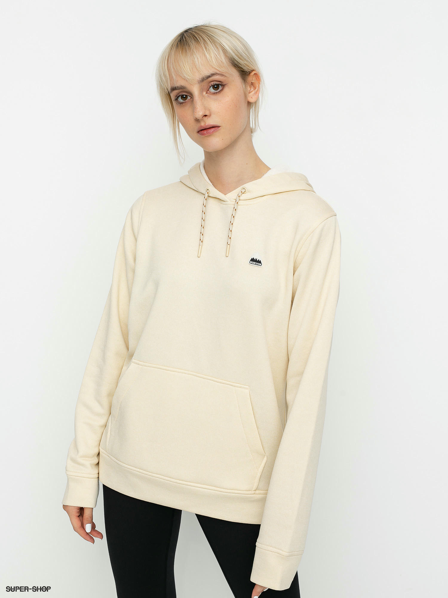 Womens Burton Oak HD Active sweatshirt creme brulee heather