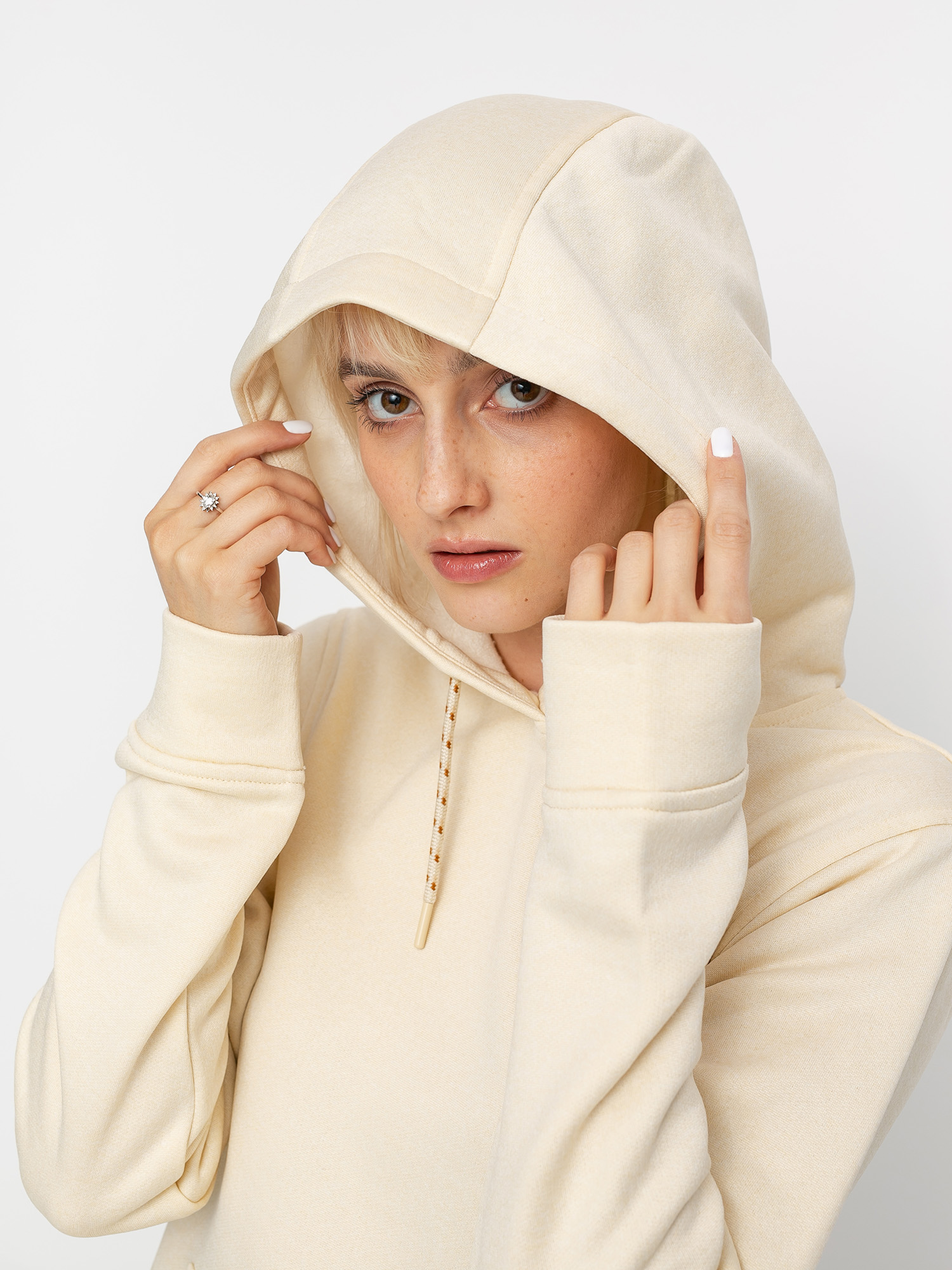 Damen Burton Oak HD Hoodie (creme brulee heather)
