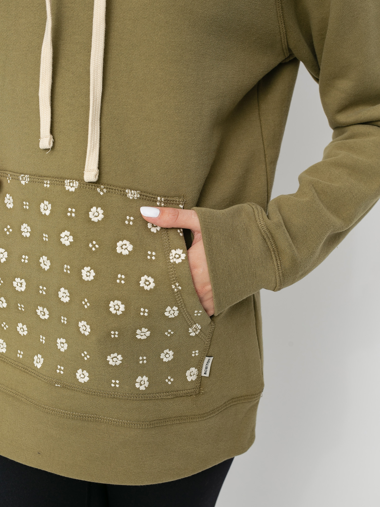 Burton Indie Trip Crush Neck Sweatshirt Wmn (martini olive)