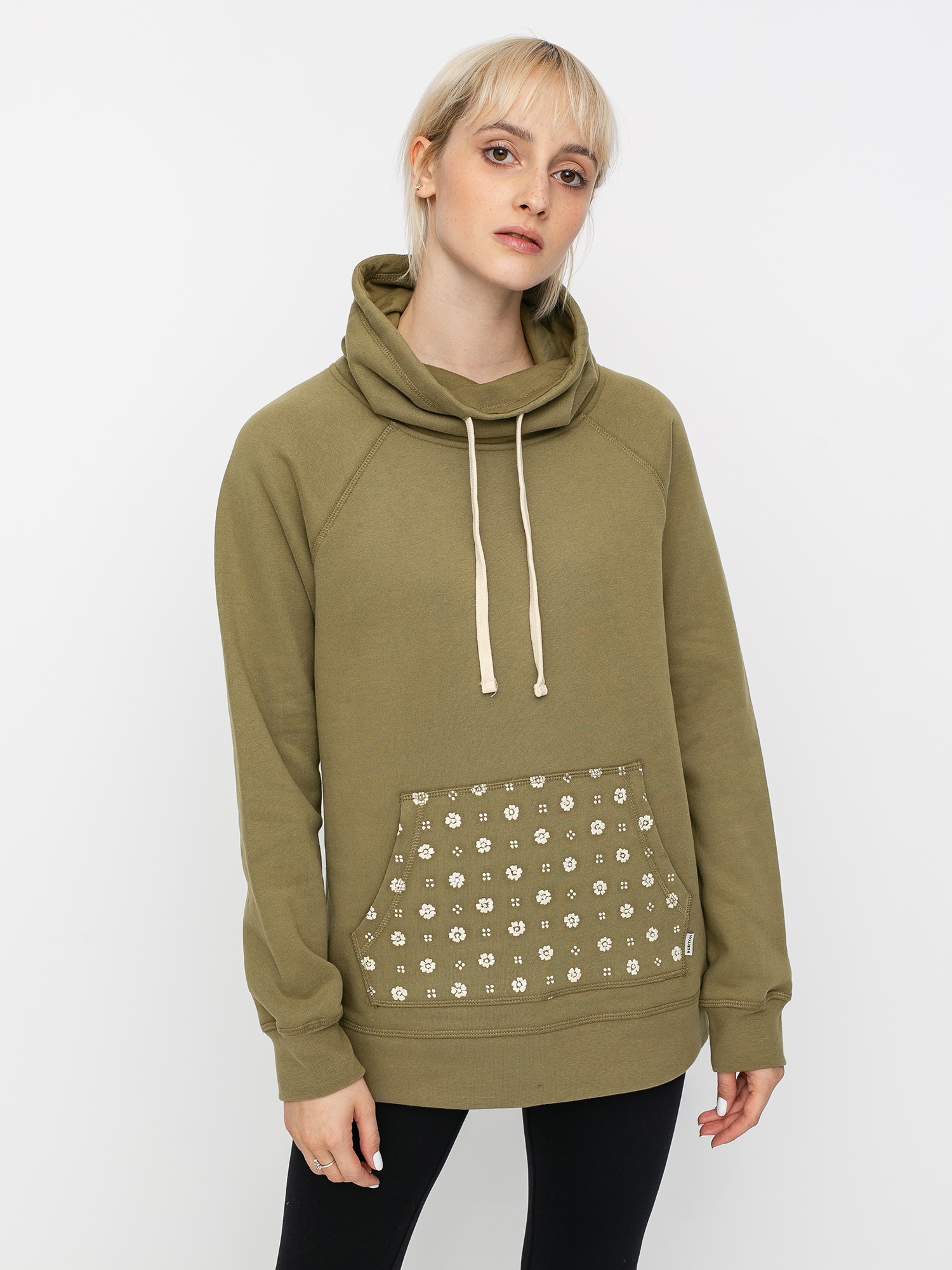 Burton Indie Trip Crush Neck Sweatshirt Wmn (martini olive)