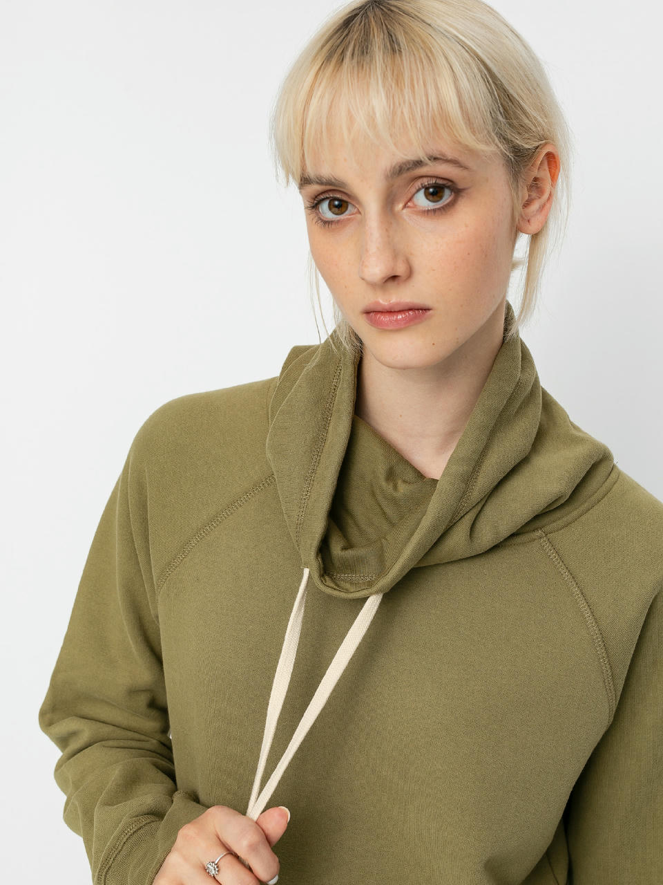 Burton Indie Trip Crush Neck Sweatshirt Wmn (martini olive)