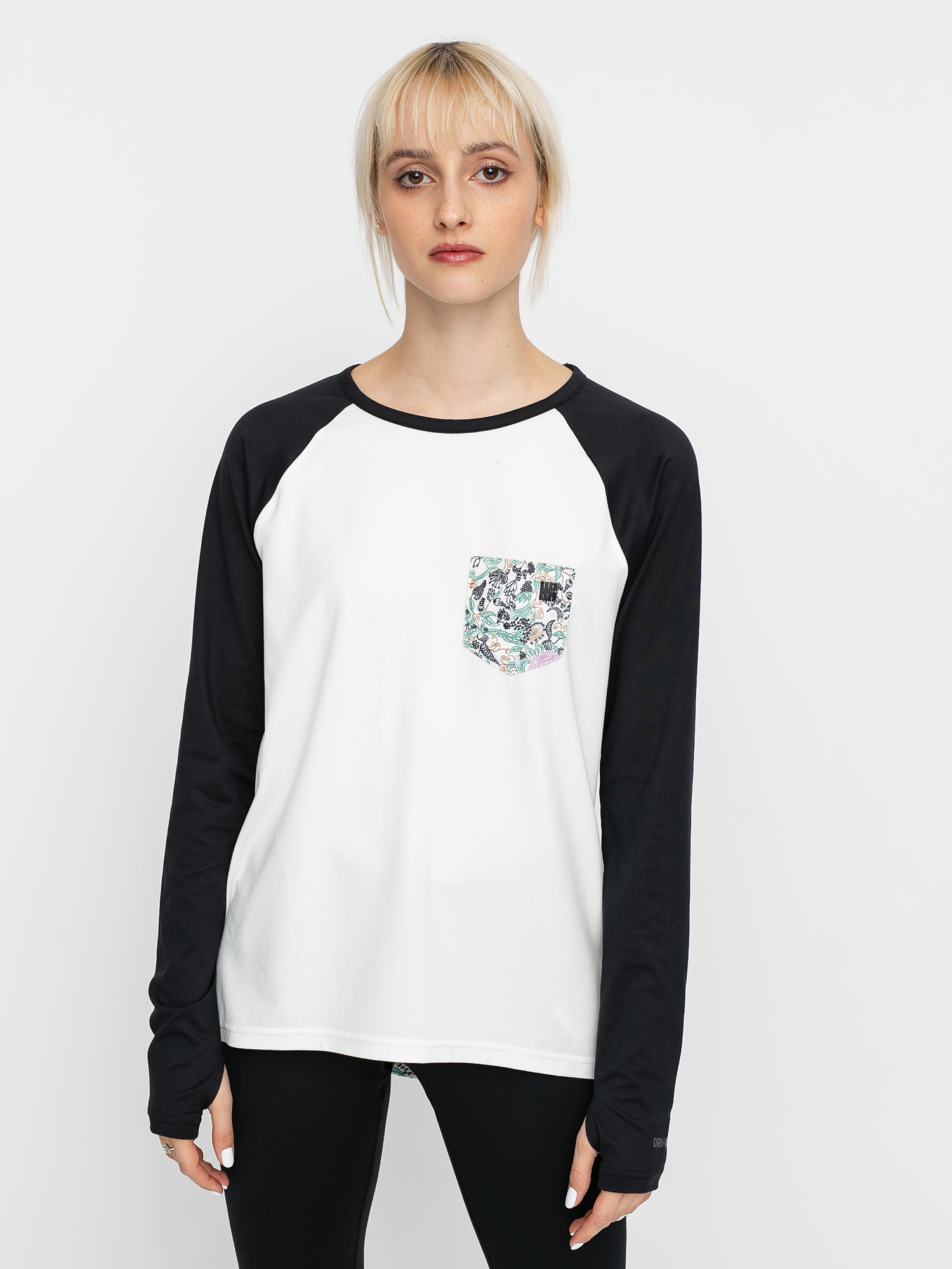 Womens Burton Roadie Base Layer Tech Active longsleeve (stout white/avgard)