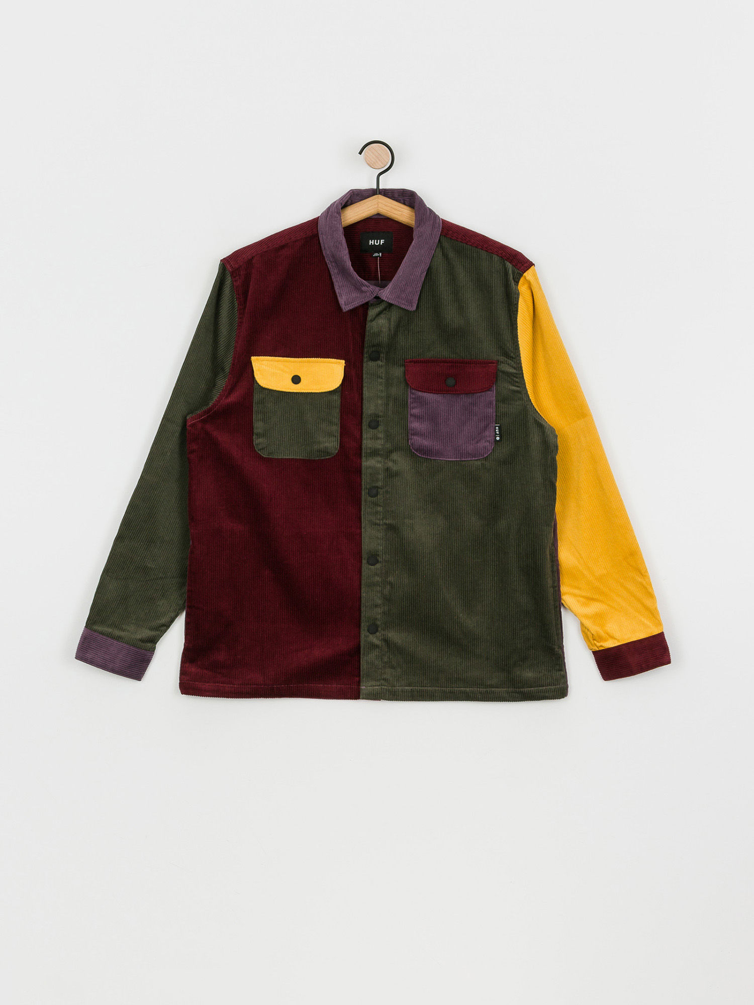 HUF Cord Block Shirt (olive)