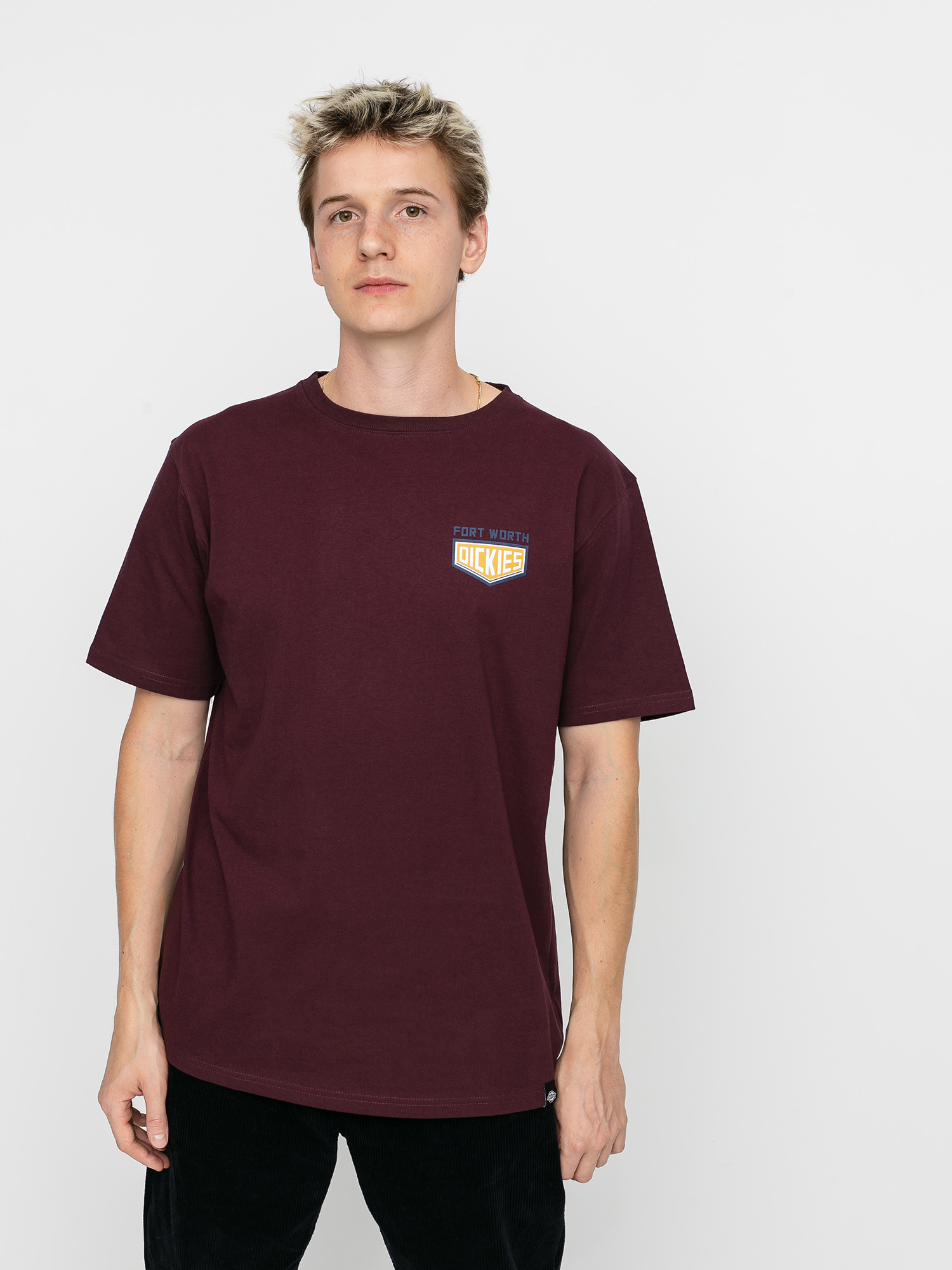 burgundy dickies shirt