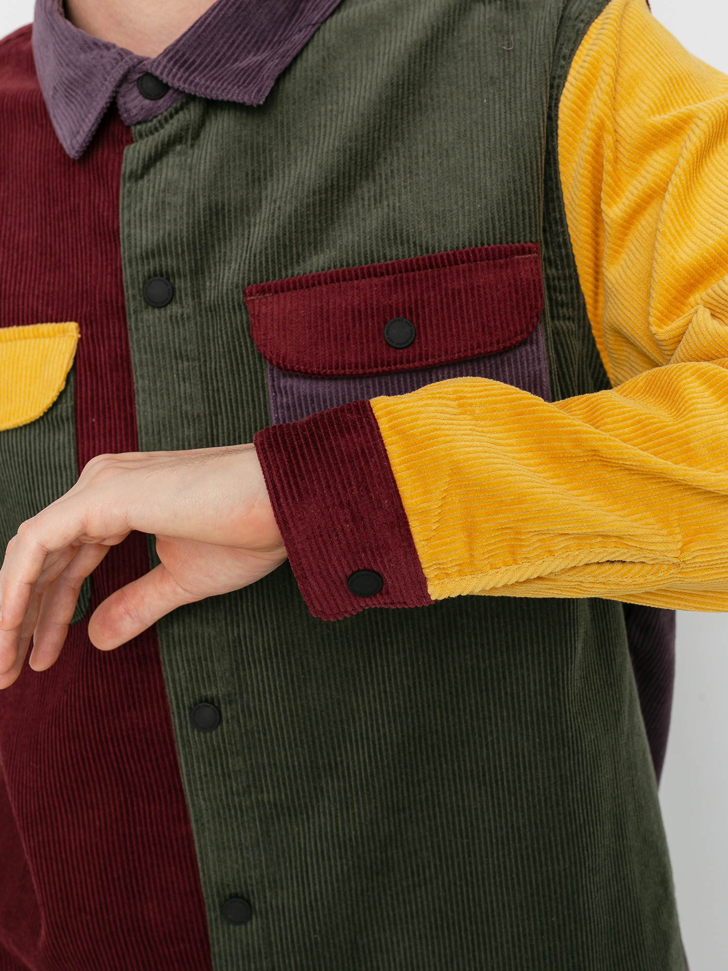 HUF Cord Block Shirt (olive)