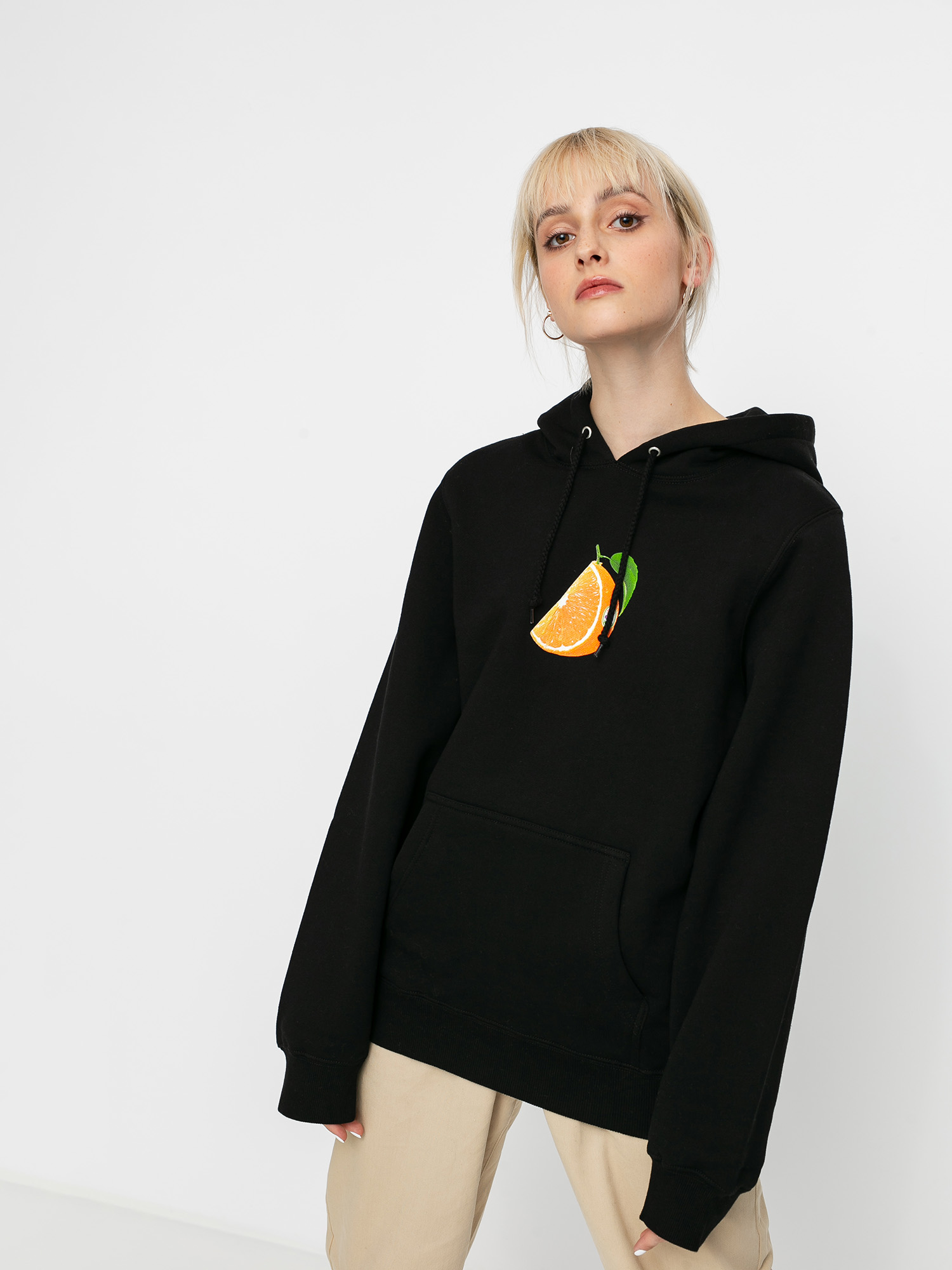 Stussy Orange Slice HD Hoodie Wmn (black)
