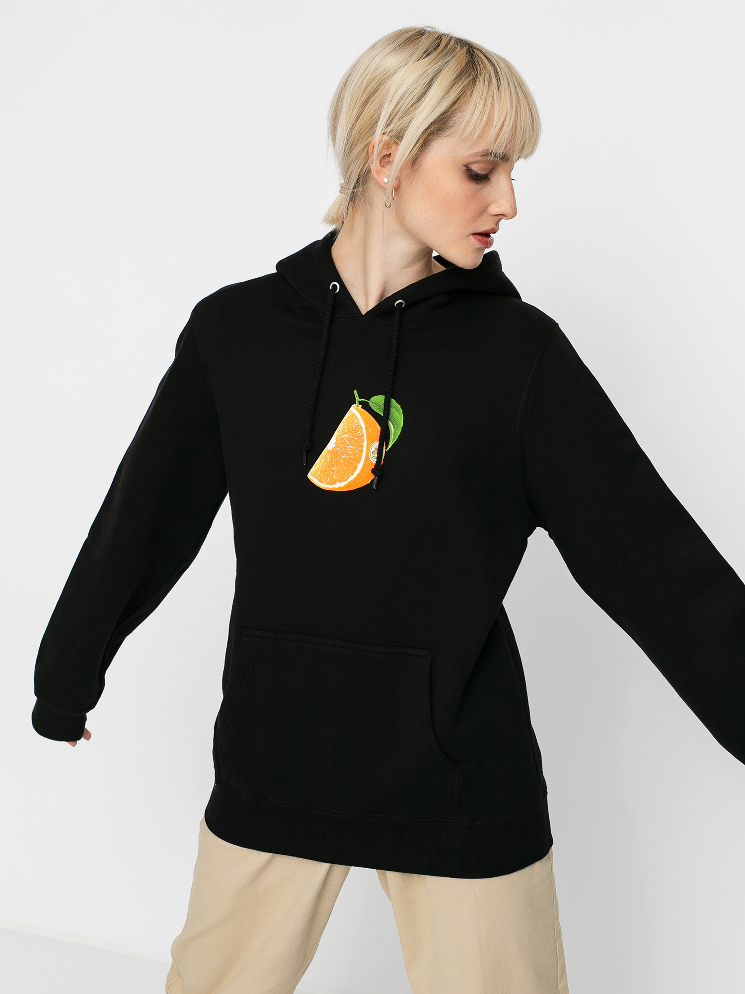 Stussy Orange Slice HD Hoodie Wmn (black)