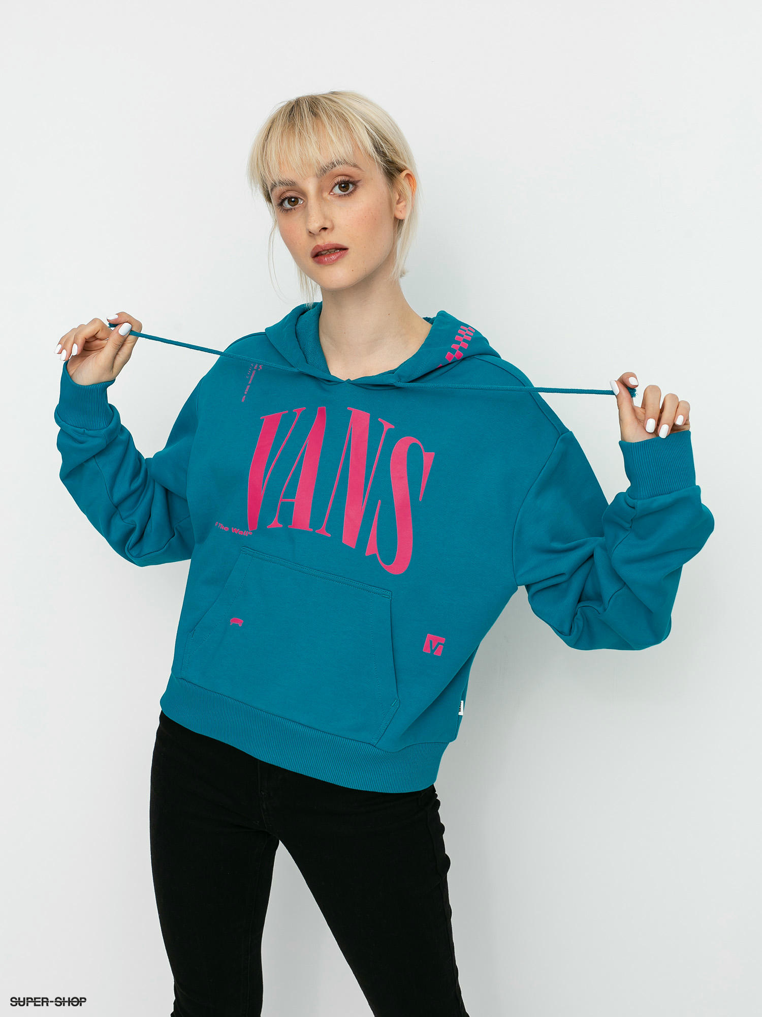 Vans crop clearance top hoodie