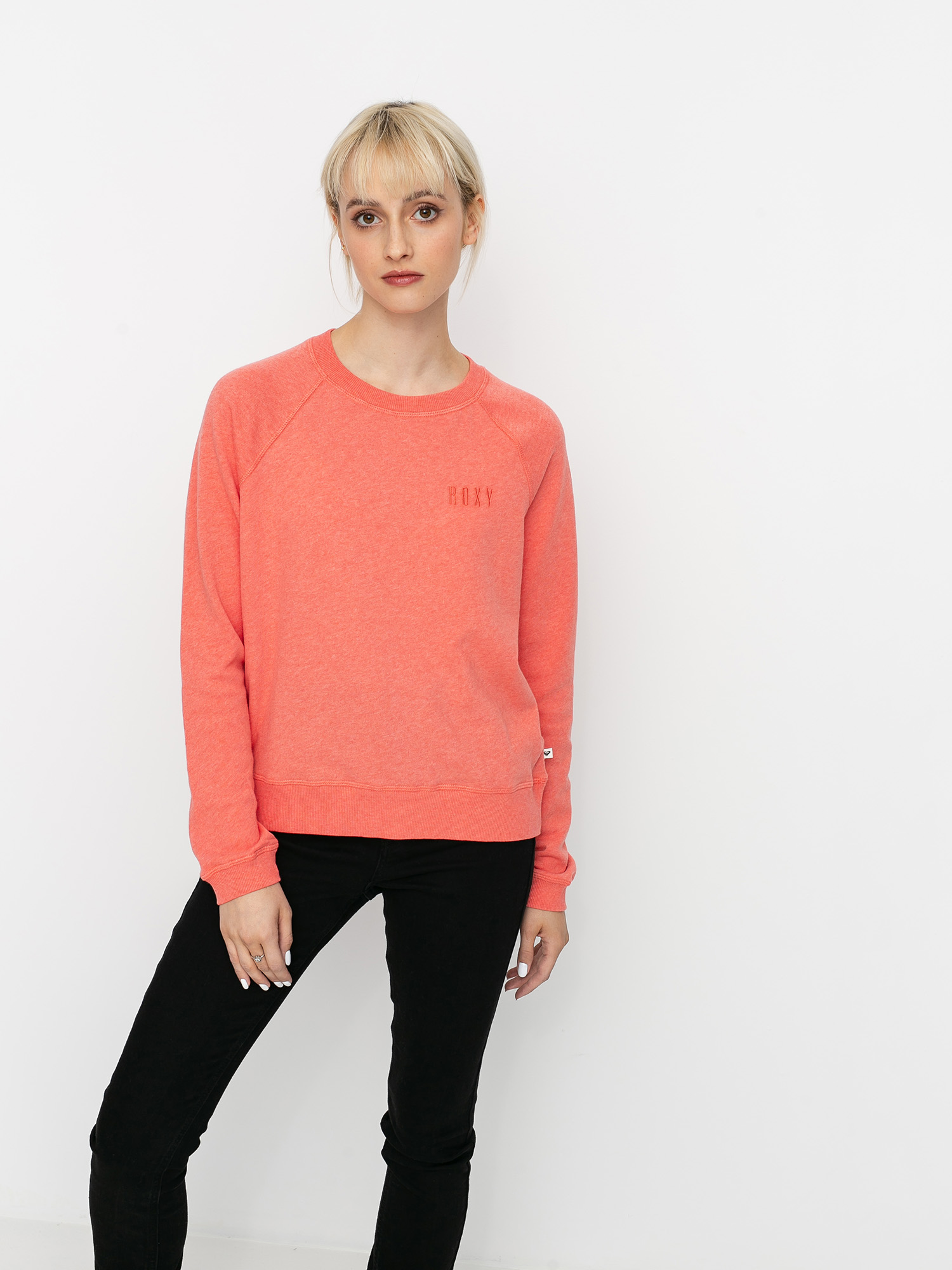 Roxy Stay Together Sweatshirt Wmn (deep sea coral heather)