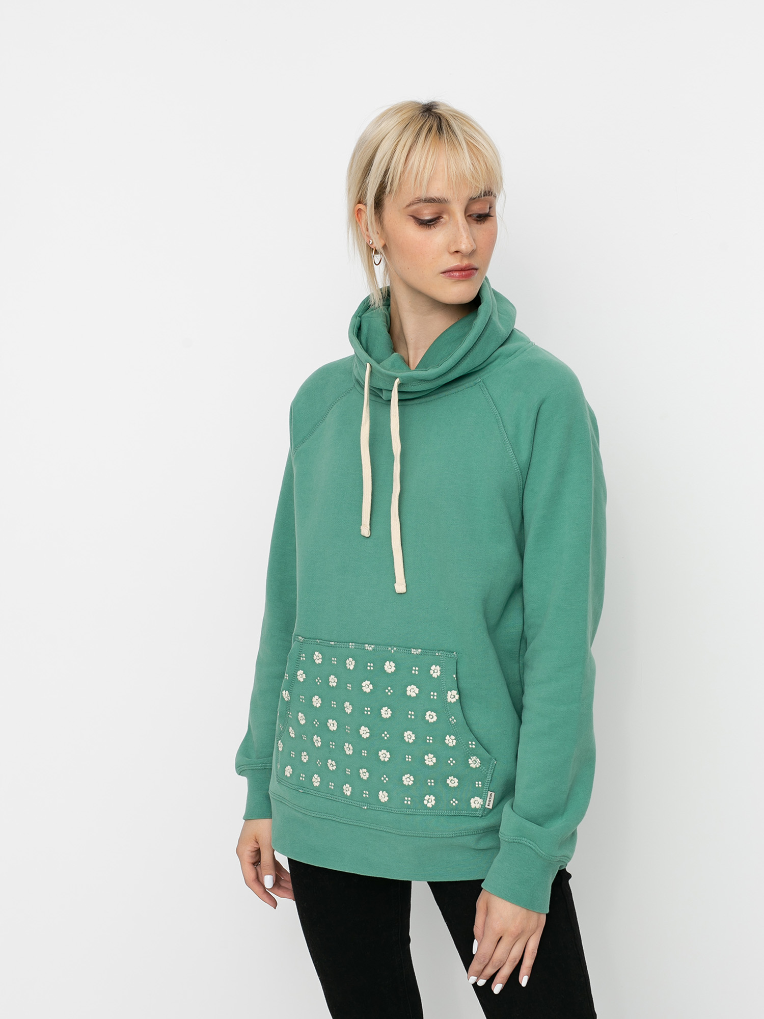 Burton Women's Indie Trip Crush Neck Fleece - Soft Oversized Collar Pullover