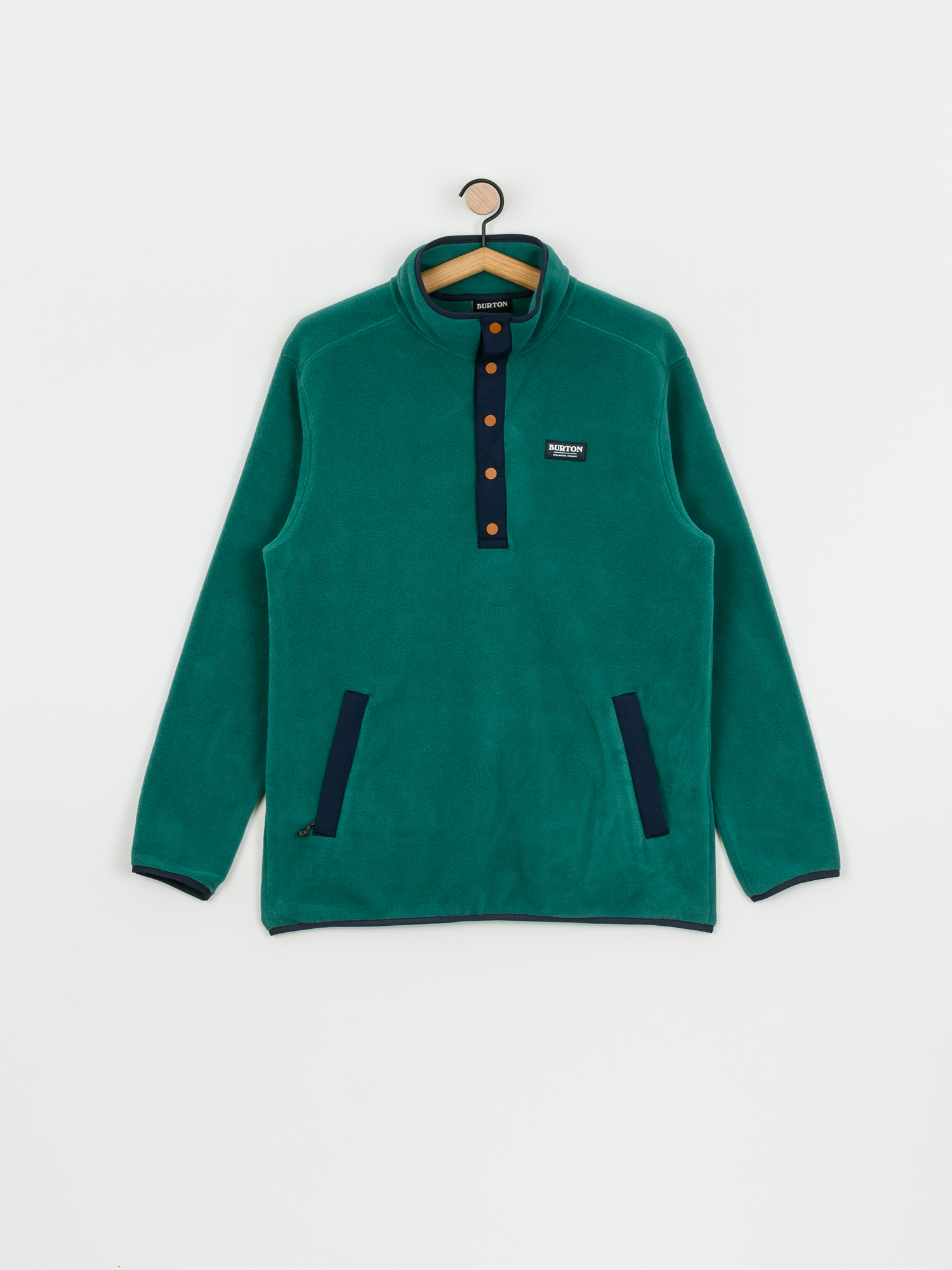 Mens Burton Hearth Pullover Fleece (antique green)