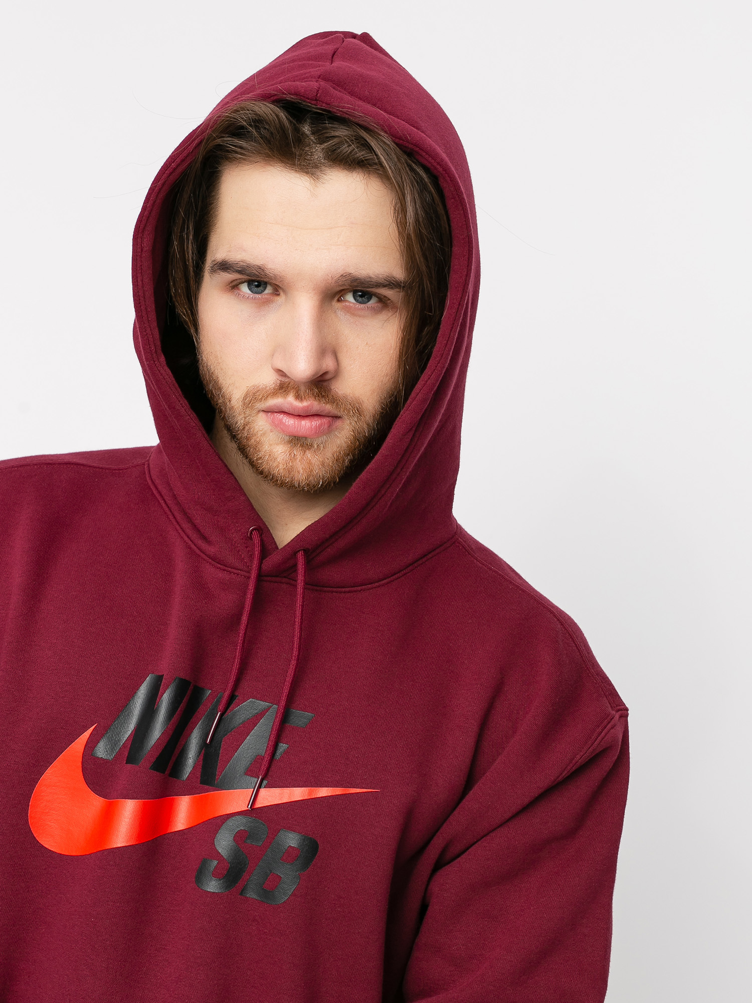 Nike SB Icon HD Hoodie (dark beetroot/chile red)