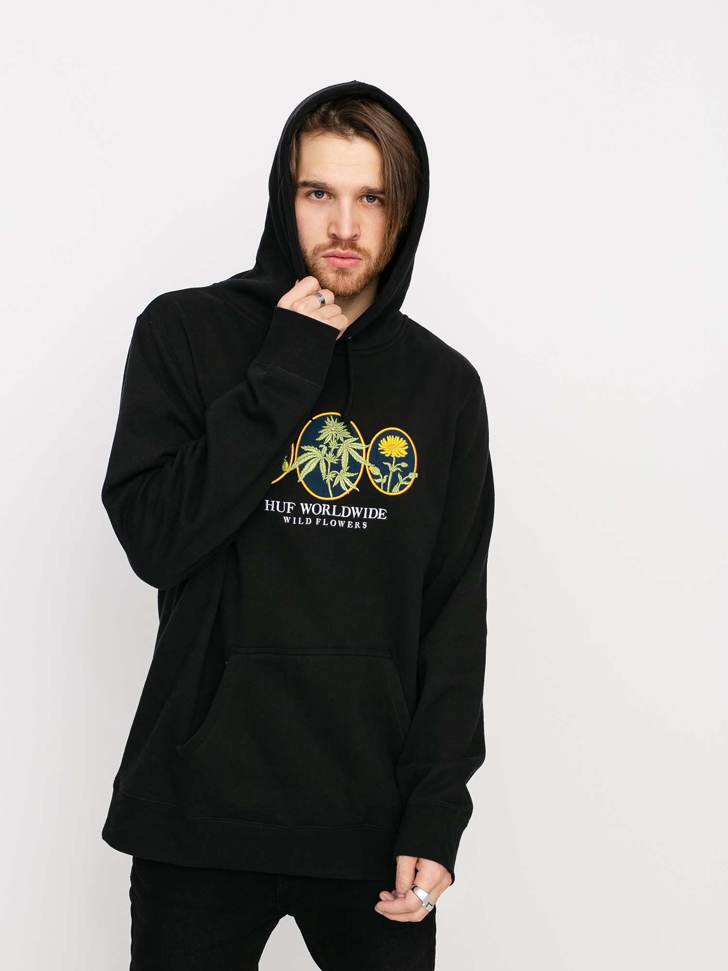 huf wildflowers pullover hoodie