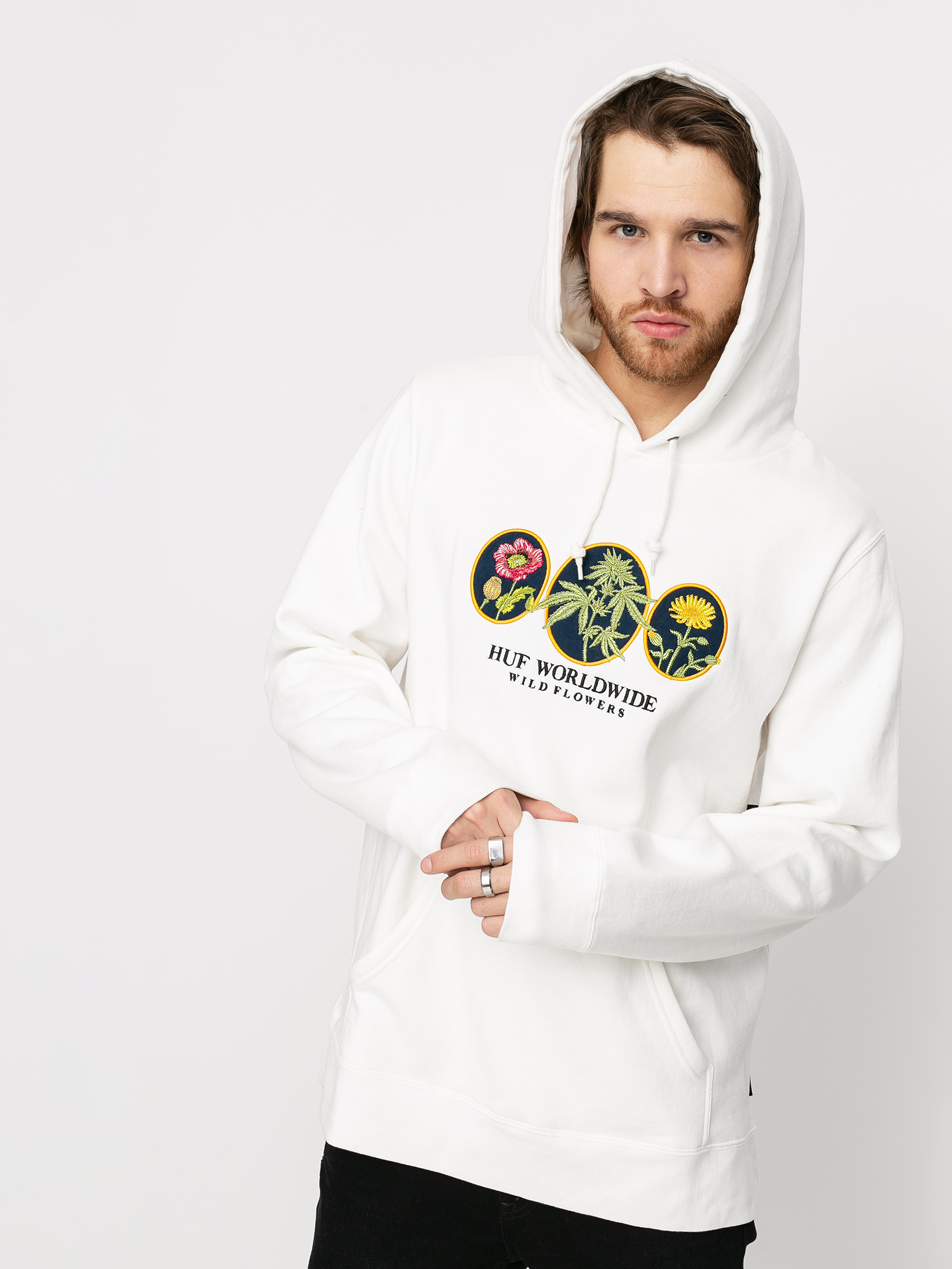 huf wildflowers pullover hoodie