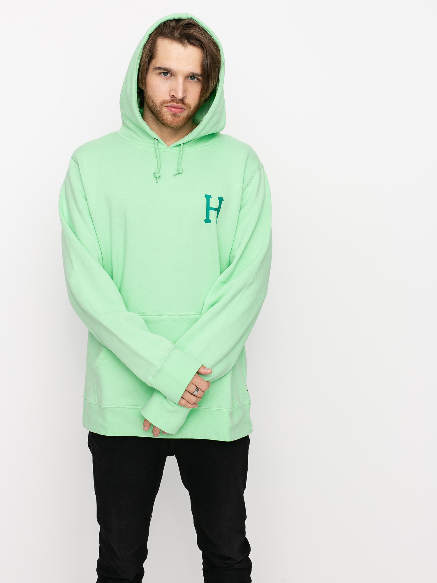 green huf hoodie