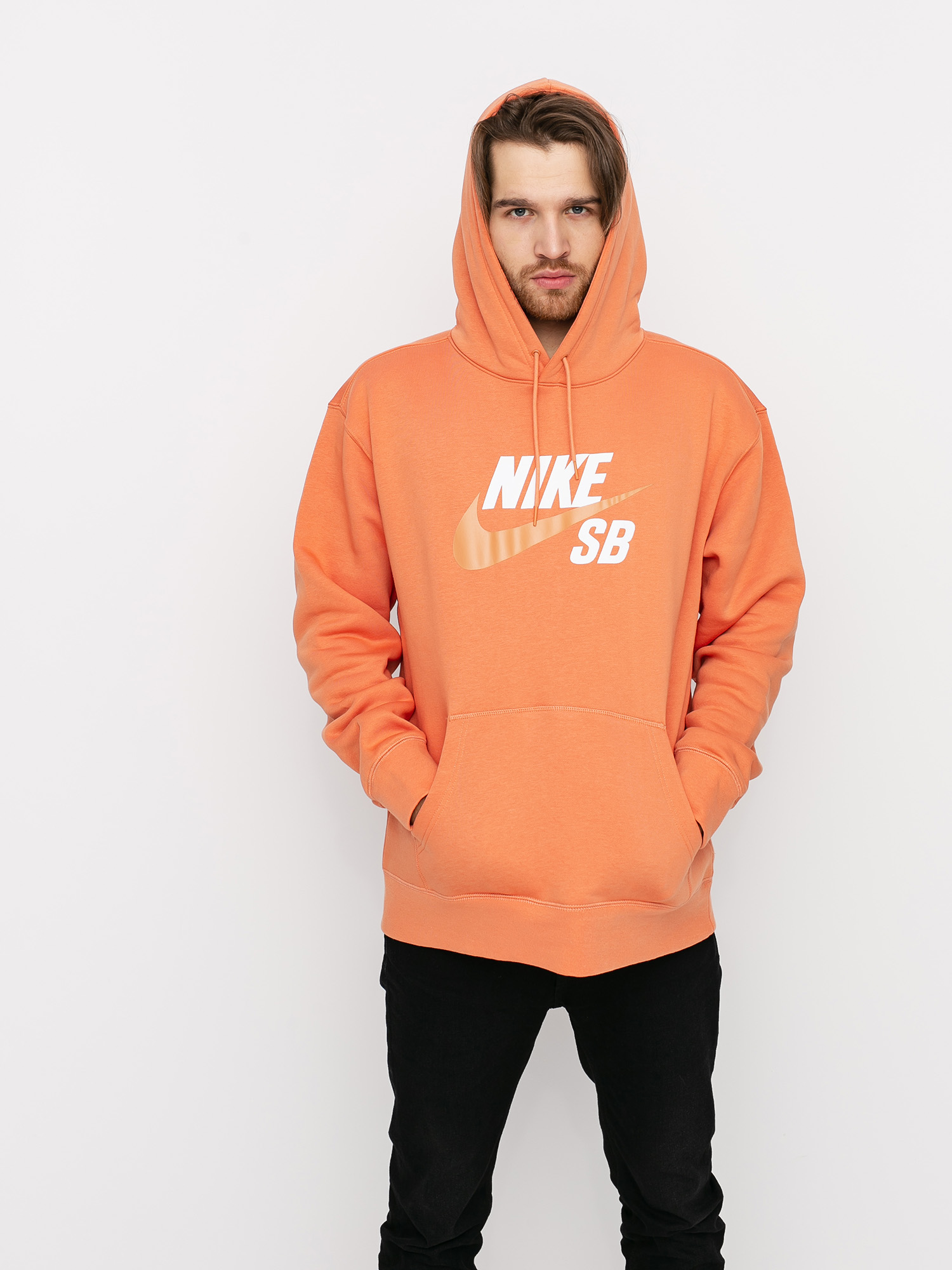 Nike SB Icon HD Hoodie (healing orange/amber brown)