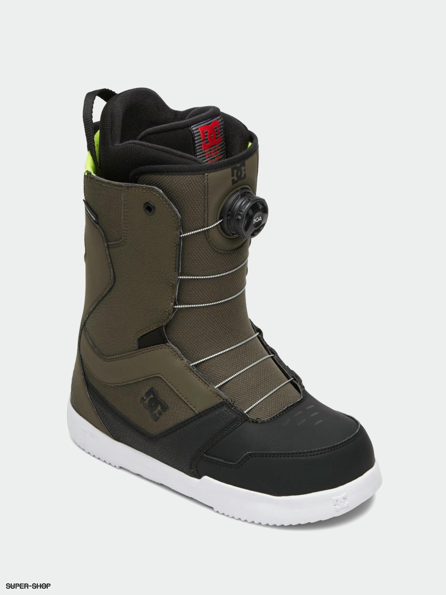 dc snowboard boots green