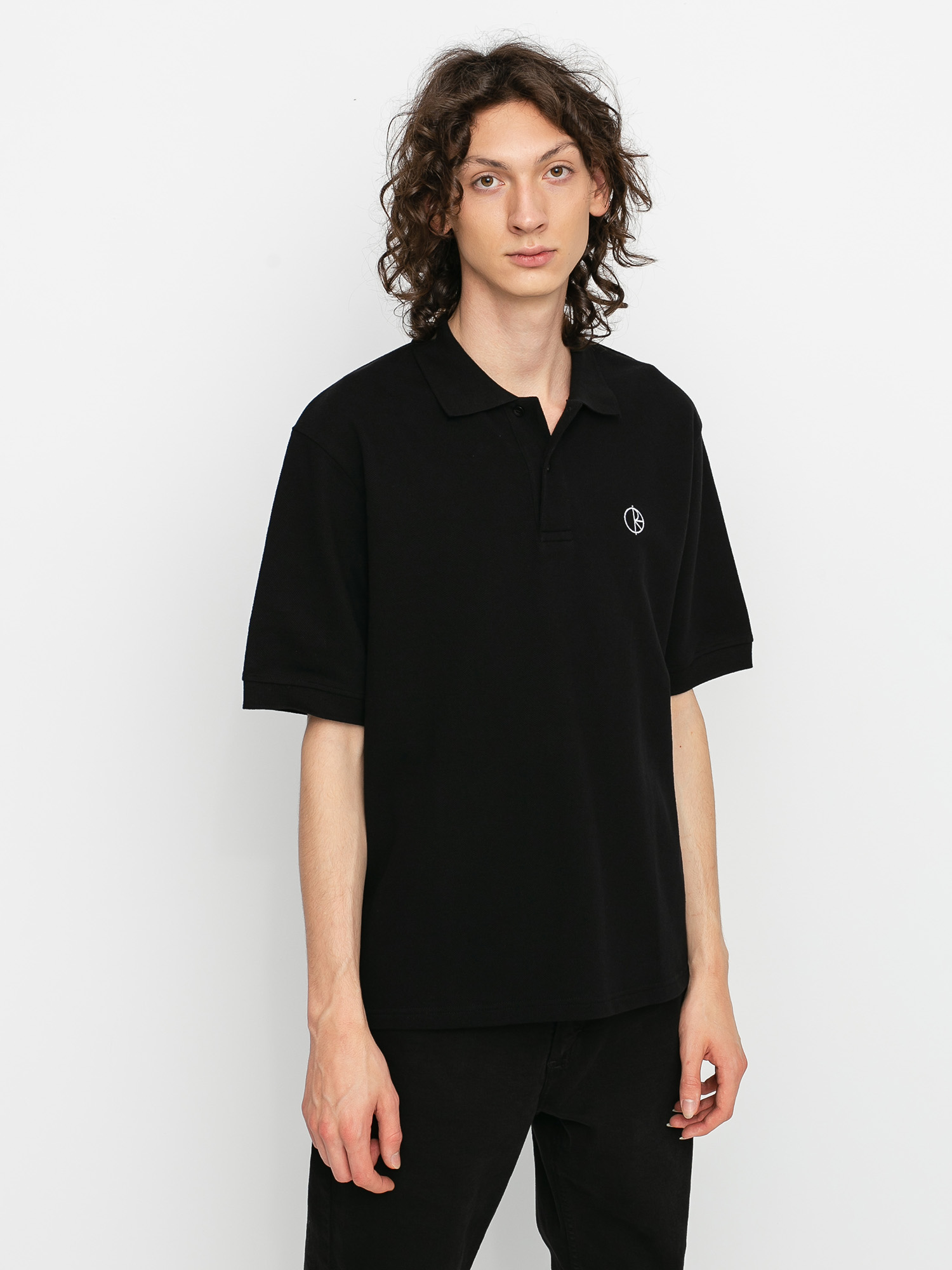 Polar Skate Pique Polo t-shirt - black (black)