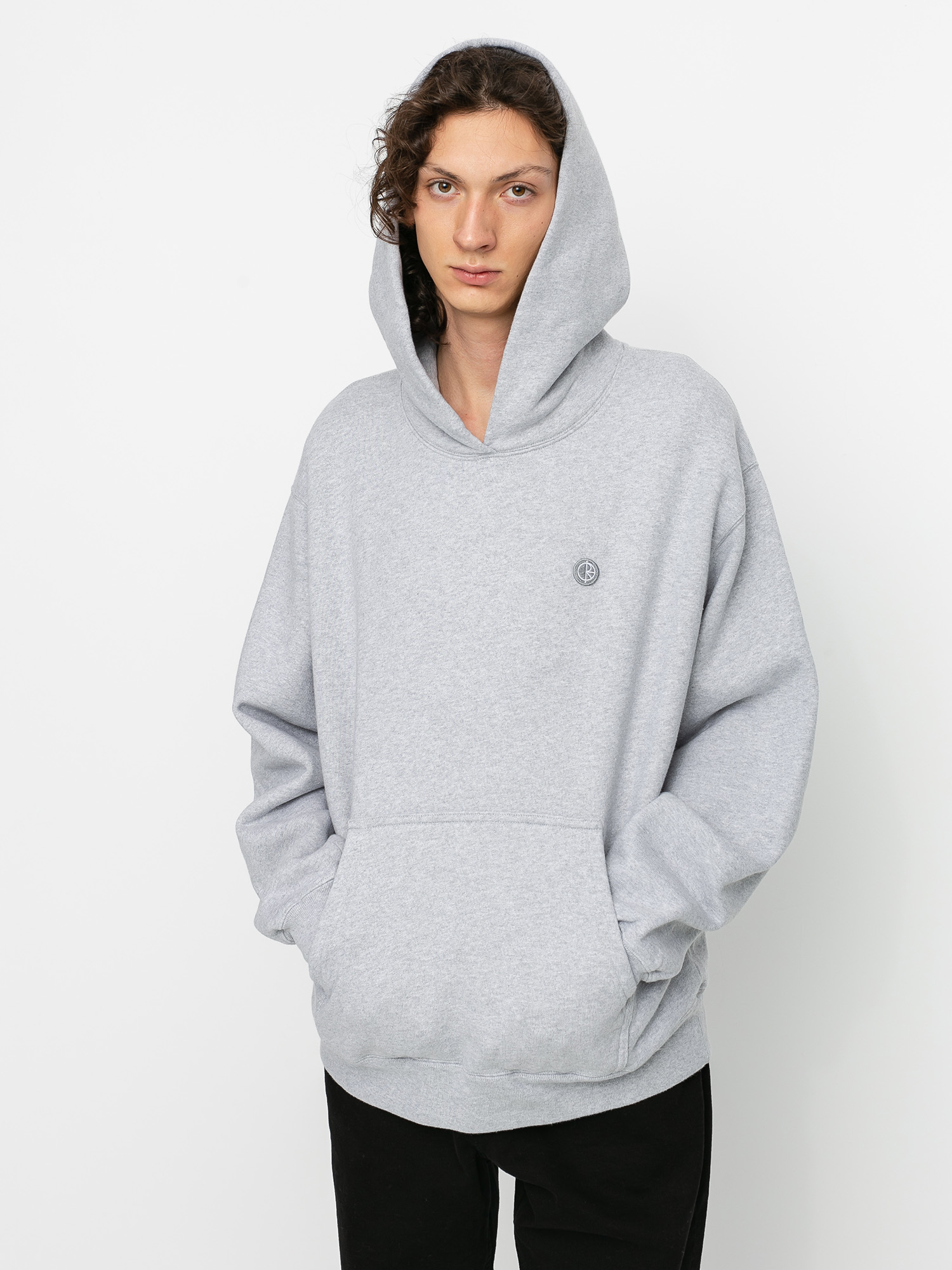 grey polar hoodie
