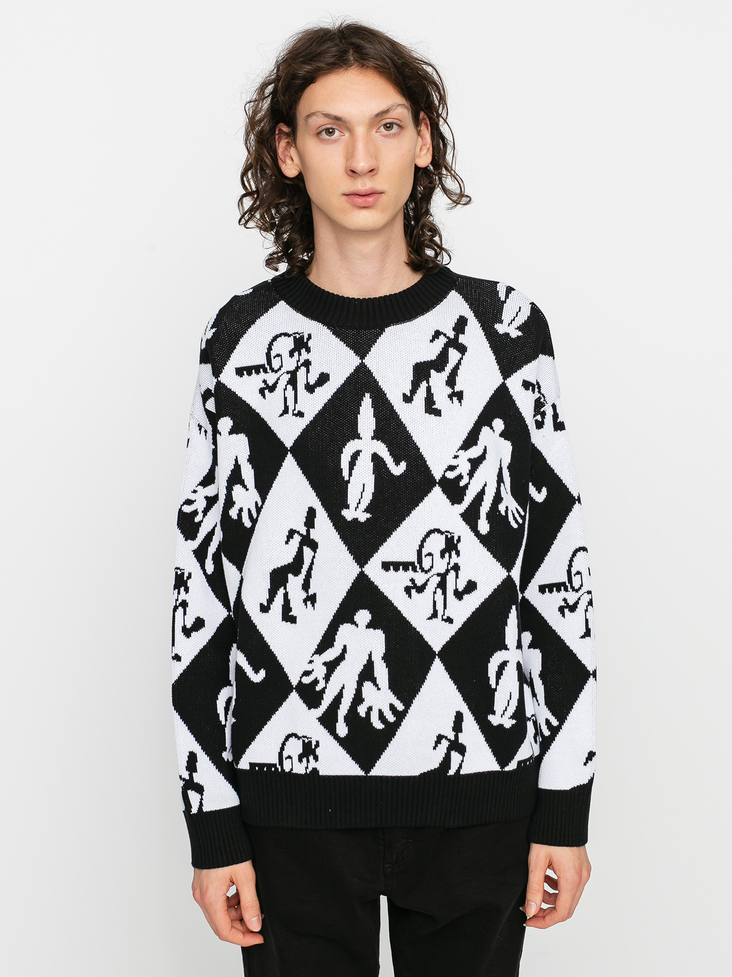 Polar Skate Emile Knit Sweater - multicolor (black)