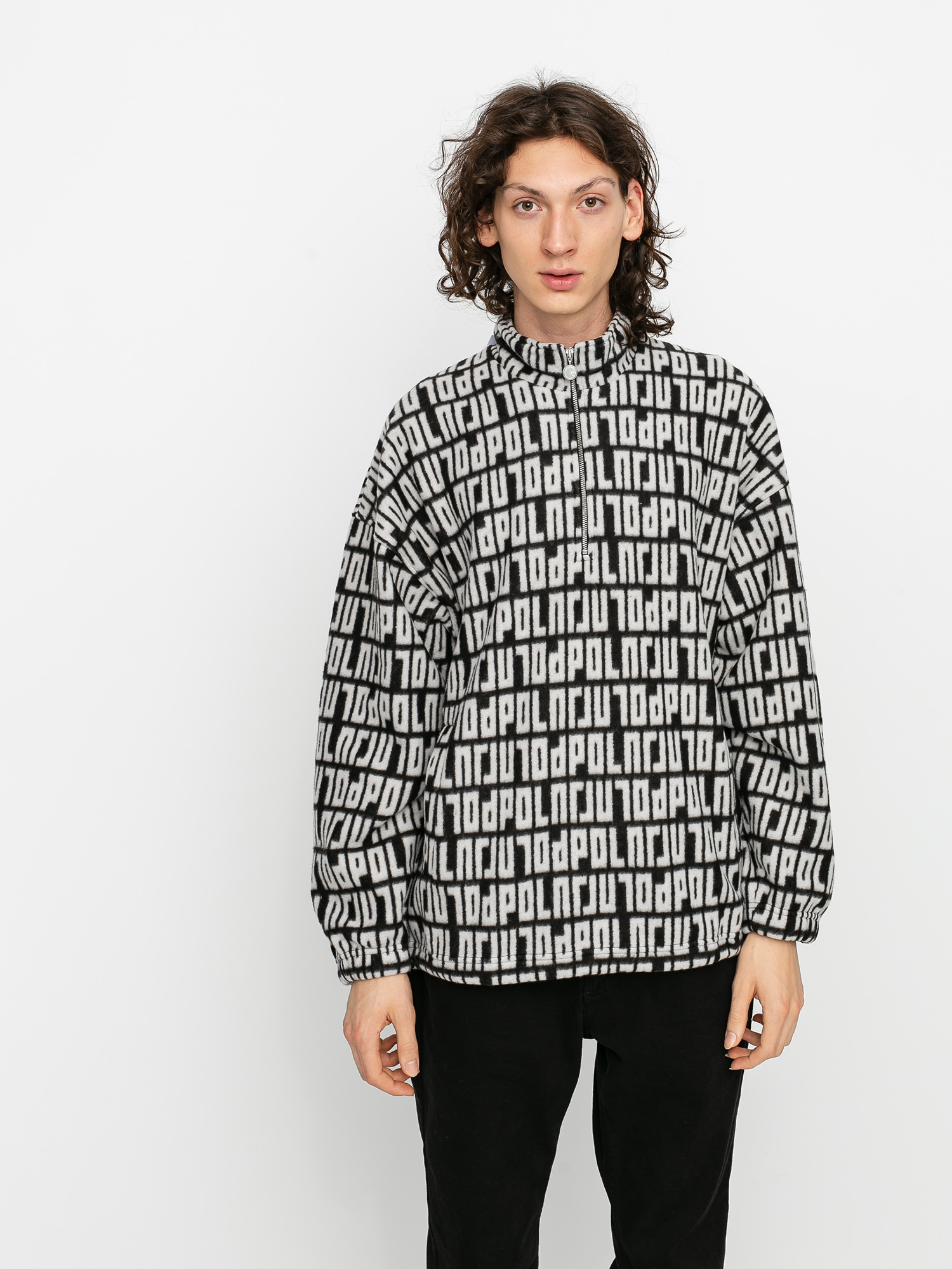 Mens Polar Skate Fleece Pullover 2.0 Fleece (black/ivory)