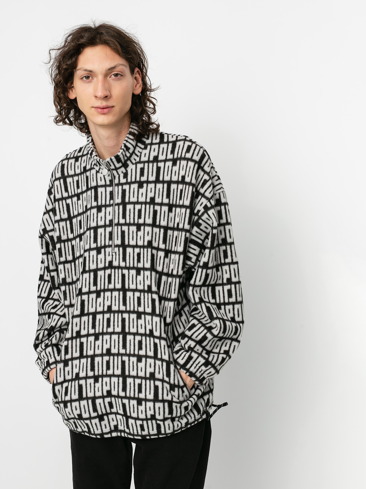 Mens Polar Skate Fleece Pullover 2.0 Fleece (black/ivory)