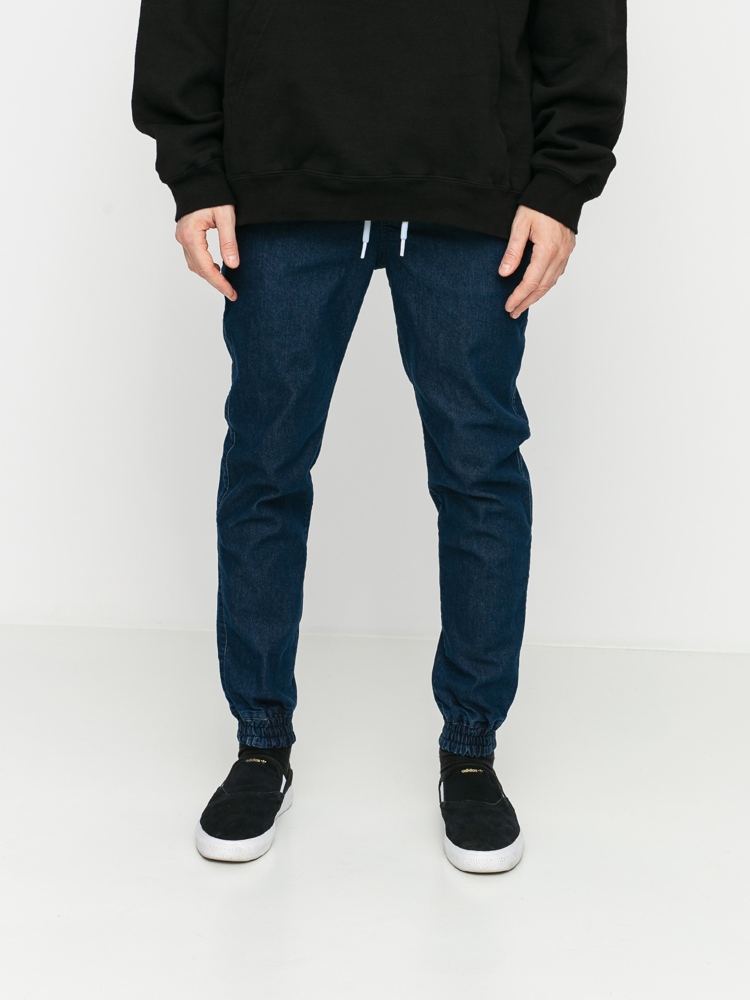 Elade Jogger Icon Mini Logo Hose (blue denim)