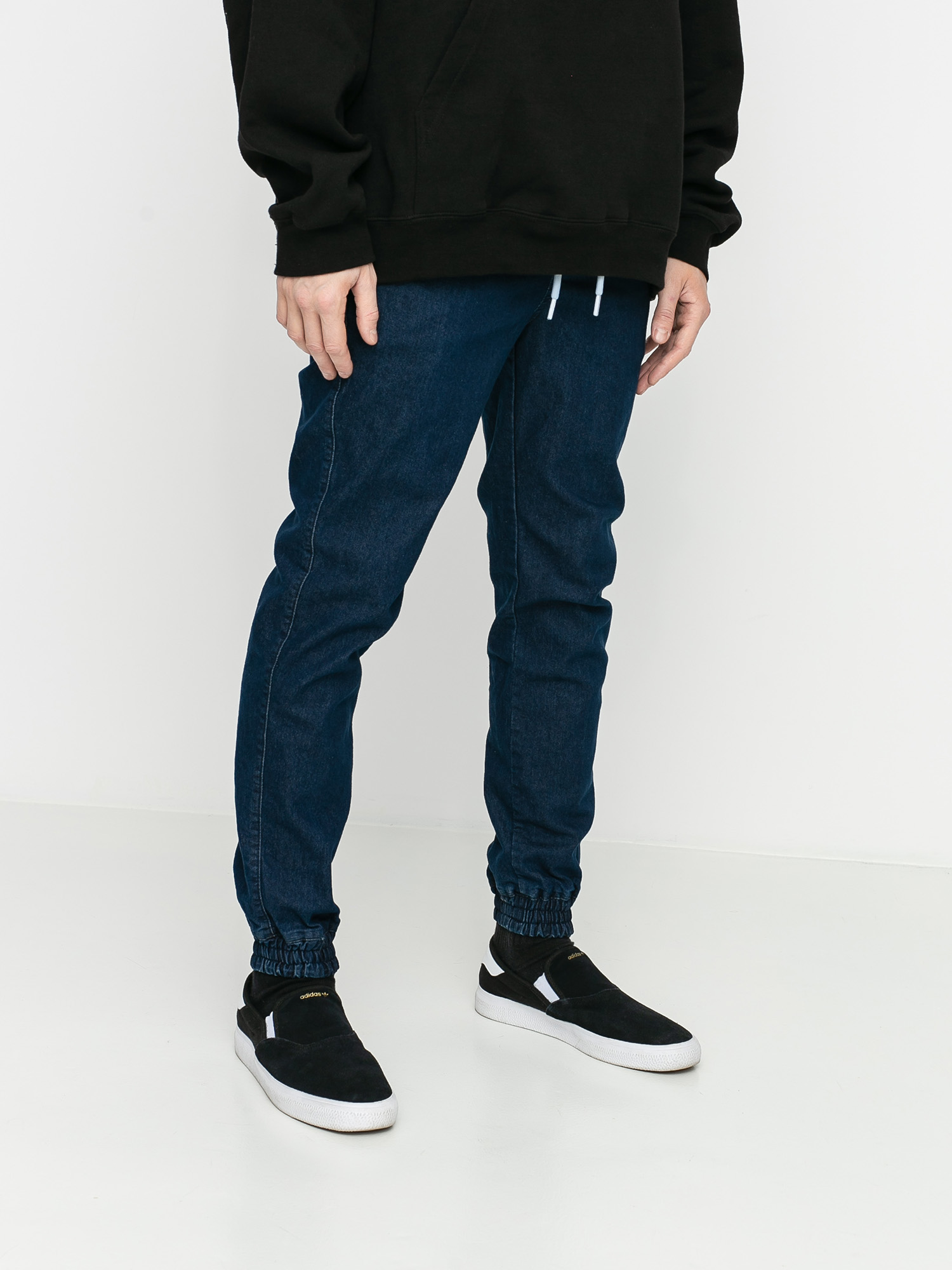 Elade Jogger Icon Mini Logo Hose (blue denim)