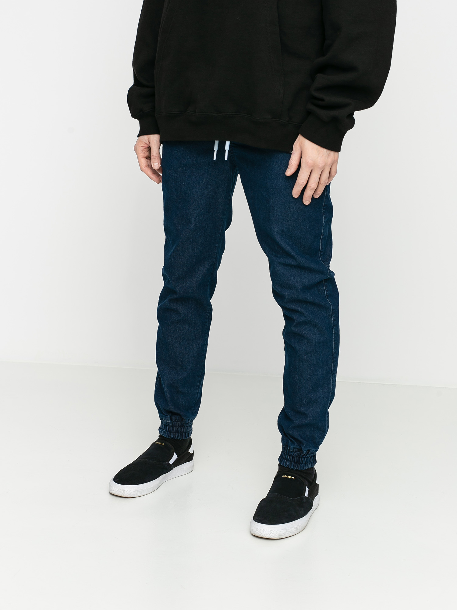 Elade Jogger Icon Mini Logo Hose (blue denim)