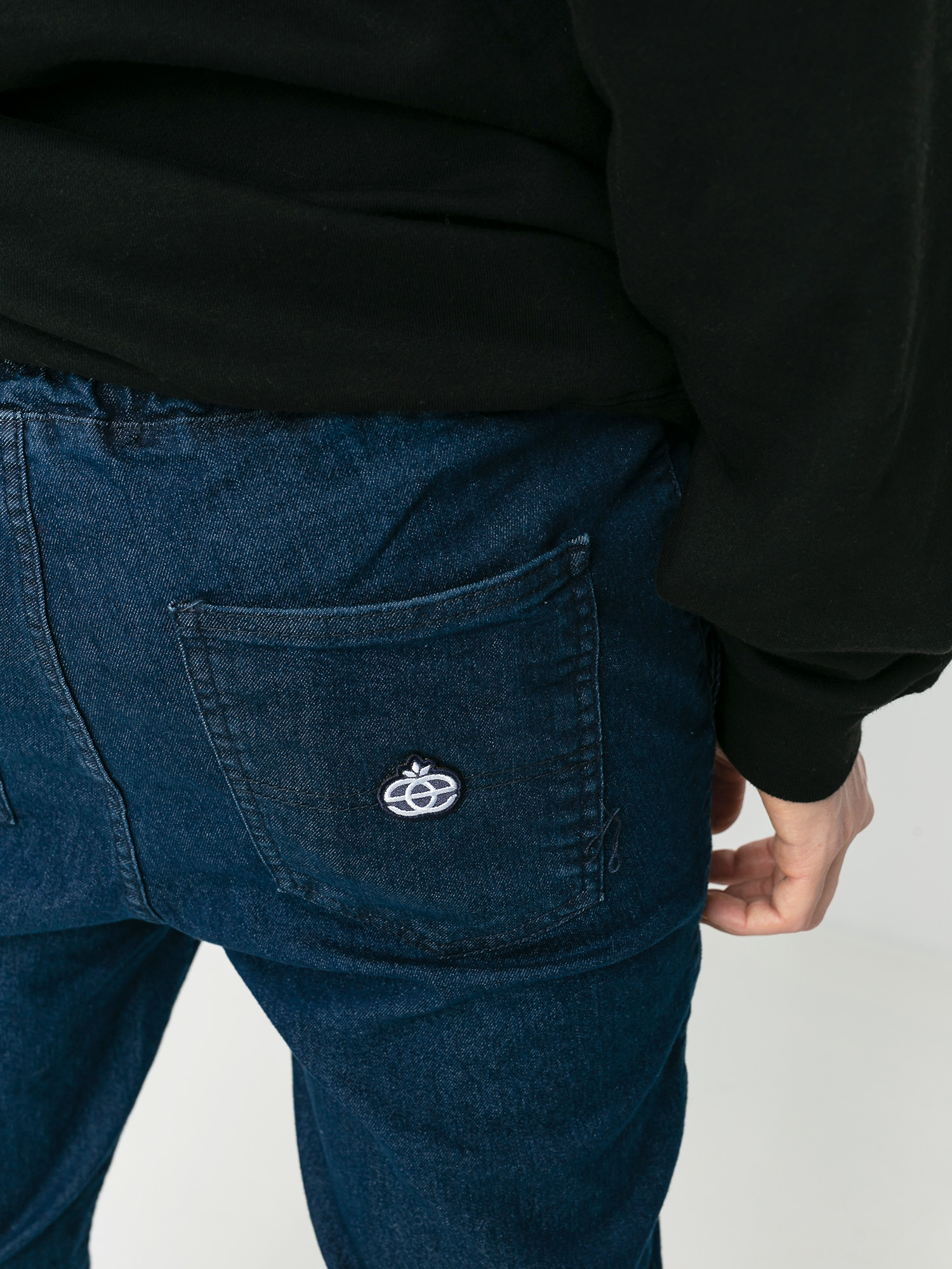 Elade Jogger Icon Mini Logo Hose (blue denim)