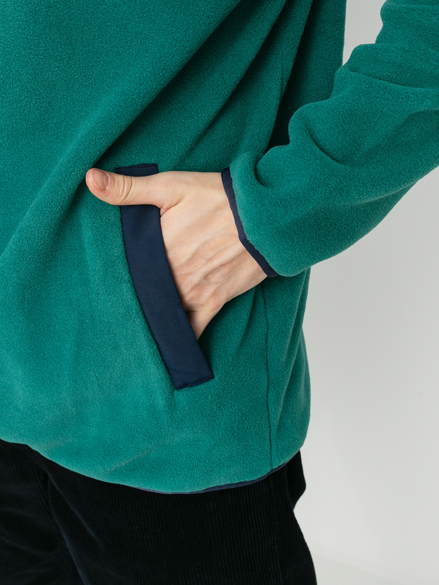 Mens Burton Hearth Pullover Fleece (antique green)