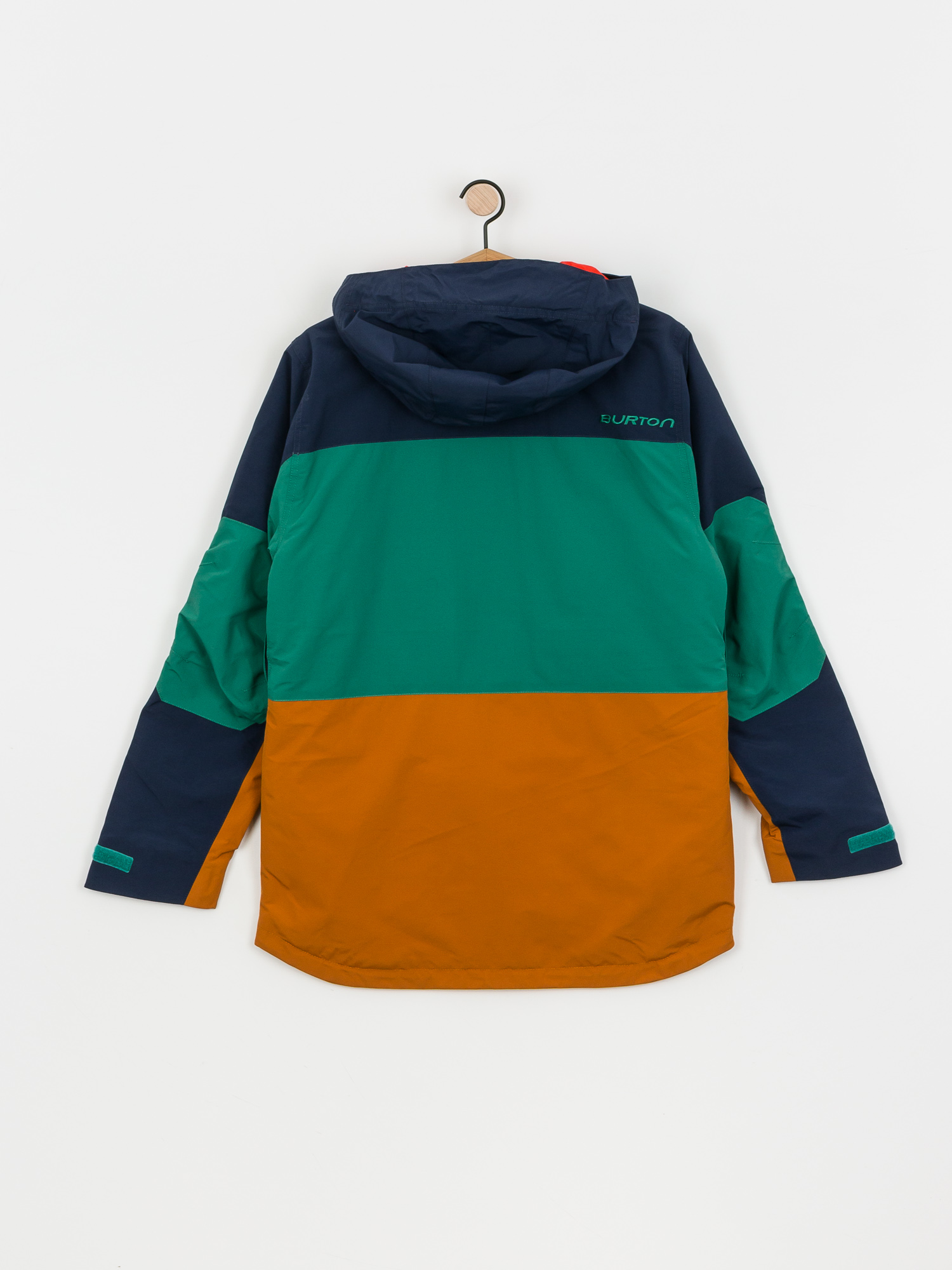 Mens Burton Breach Insulated Snowboard jacket (dress blue/antique green/true penny)