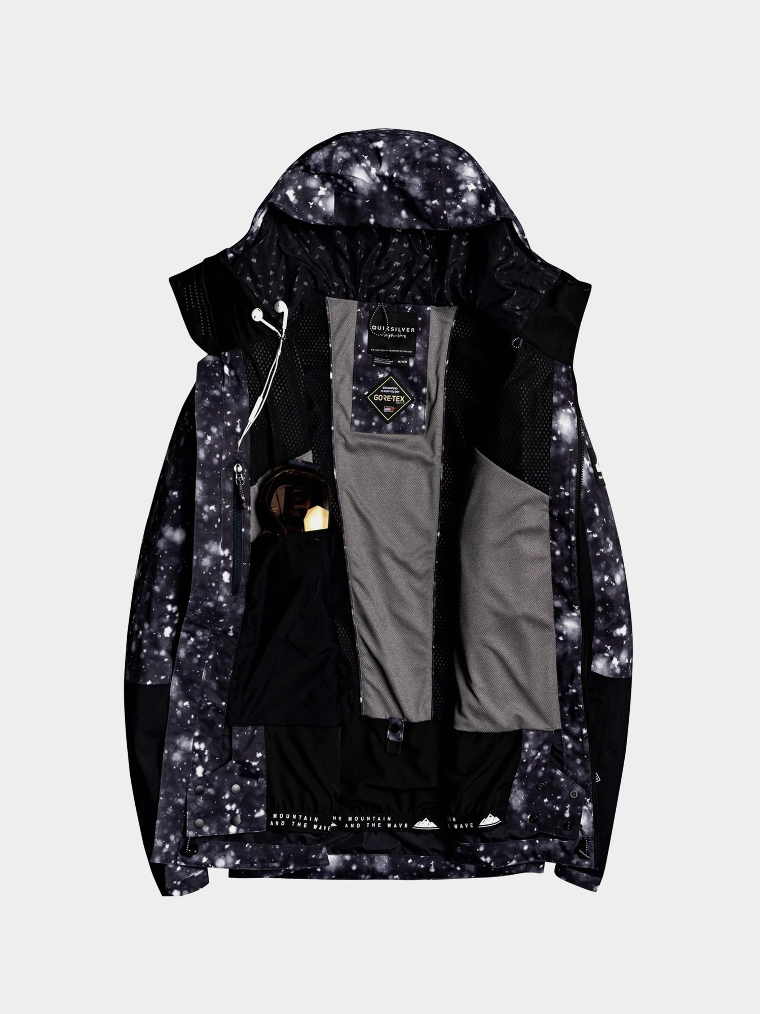 Herren Quiksilver Forever 2L Gore-Tex Snowboardjacke (true black woolflakes)