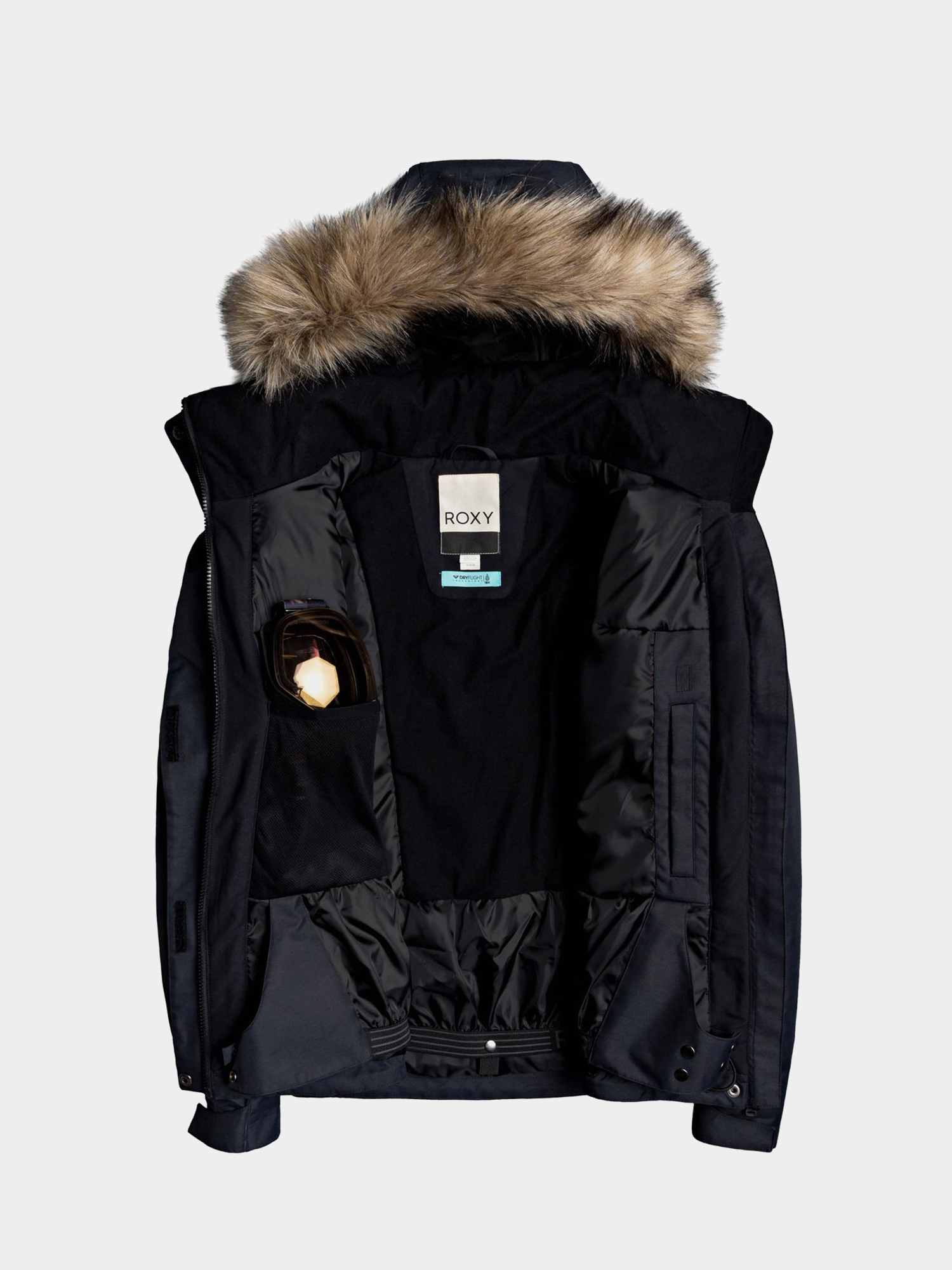 Womens Roxy Jet Ski Solid Snowboard jacket (true black)