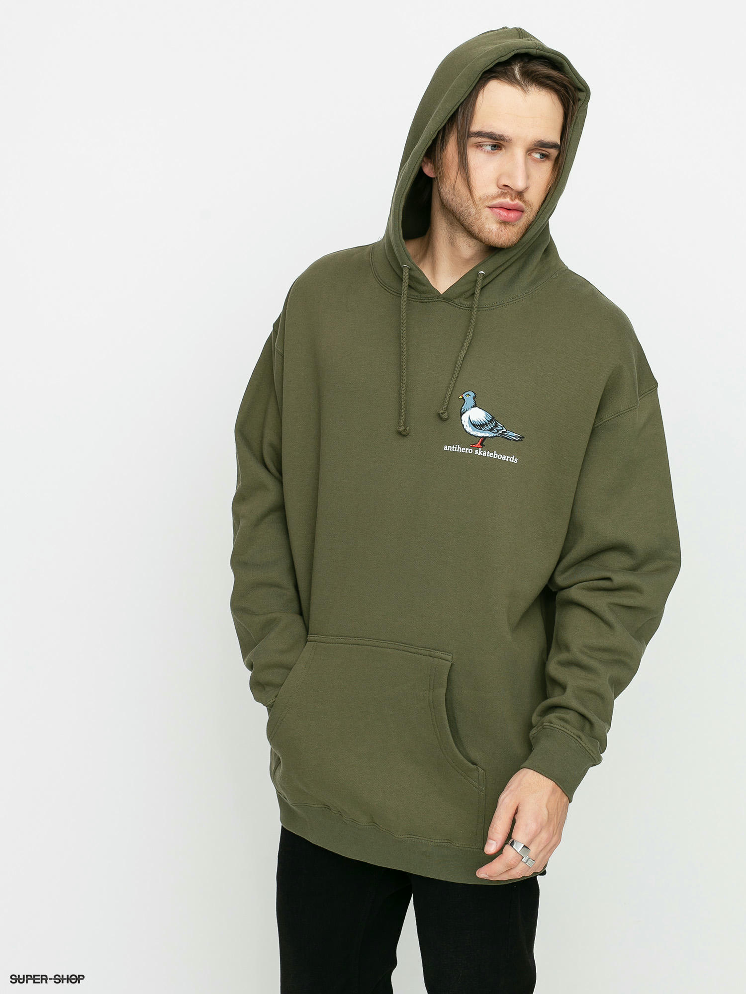 anti hero hoodie green